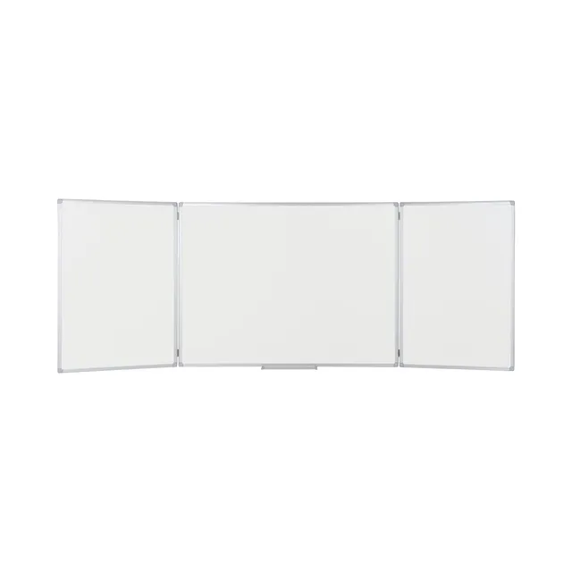 bi-office-earth-tableau-blanc-triptyque-magn-tique-maill-90-x-60-cm-ferm-180-x-6 image 1