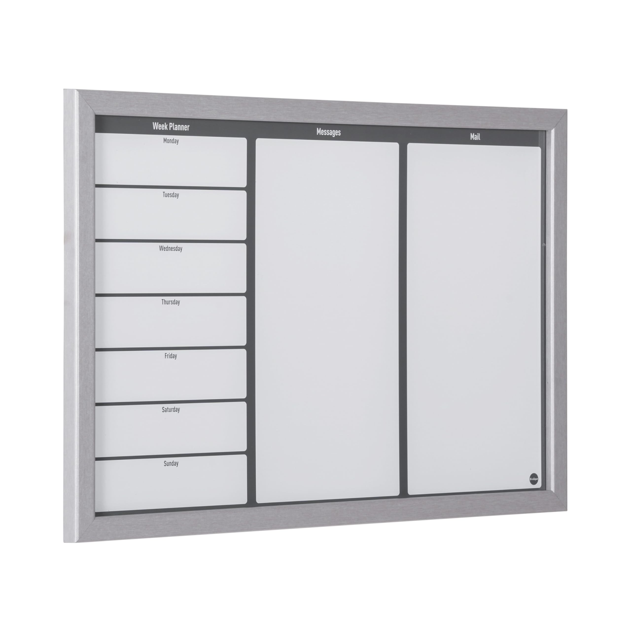 bi-office-maya-tableau-planning-hebdomadaire-magn-tique-60-x-40-cm-cadre-gris image 2
