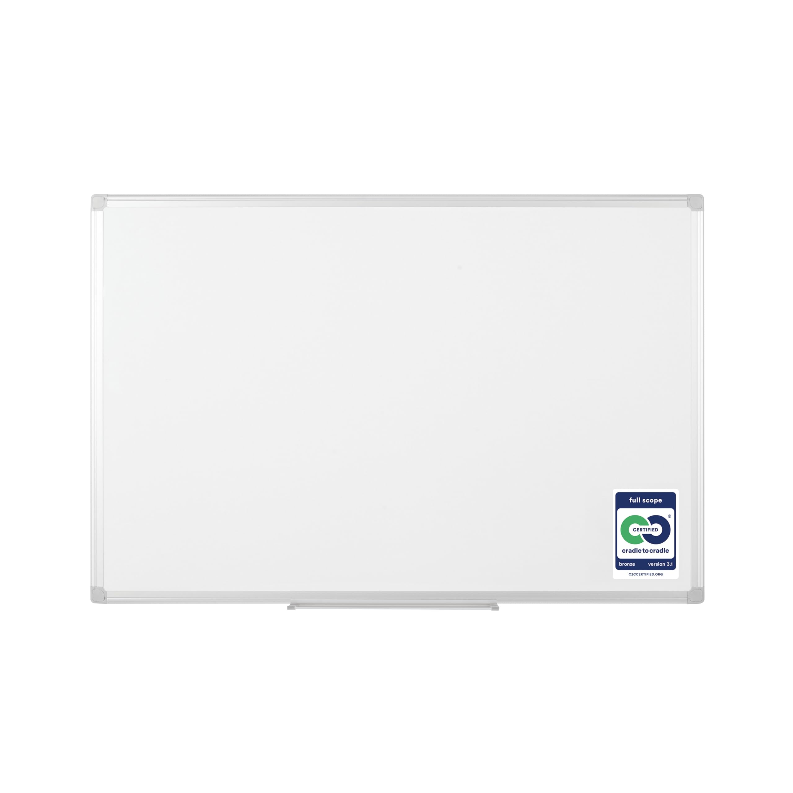 bi-office-earth-tableau-blanc-magn-tique-90-x-60-cm-acier-laqu-cadre-aluminium-r image 1