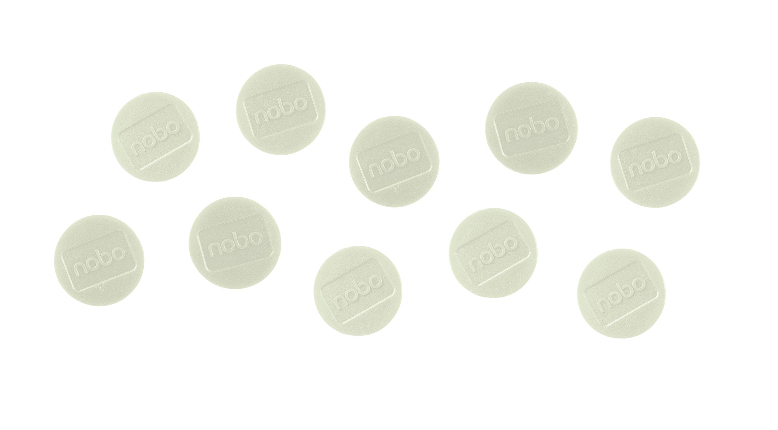 nobo-jeu-de-10-aimants-pour-tableau-blanc-magn-tique-38-mm-blanc-1915315 image 1