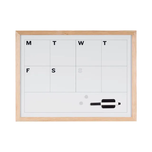 bi-office-maya-planning-hebdomadaire-magn-tique-effa-able-90-x-60-cm-cadre-pin image 1
