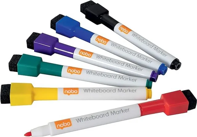nobo-mini-marqueurs-effa-ables-sec-pour-tableau-blanc-pointe-fine-2-mm-assortime image 1