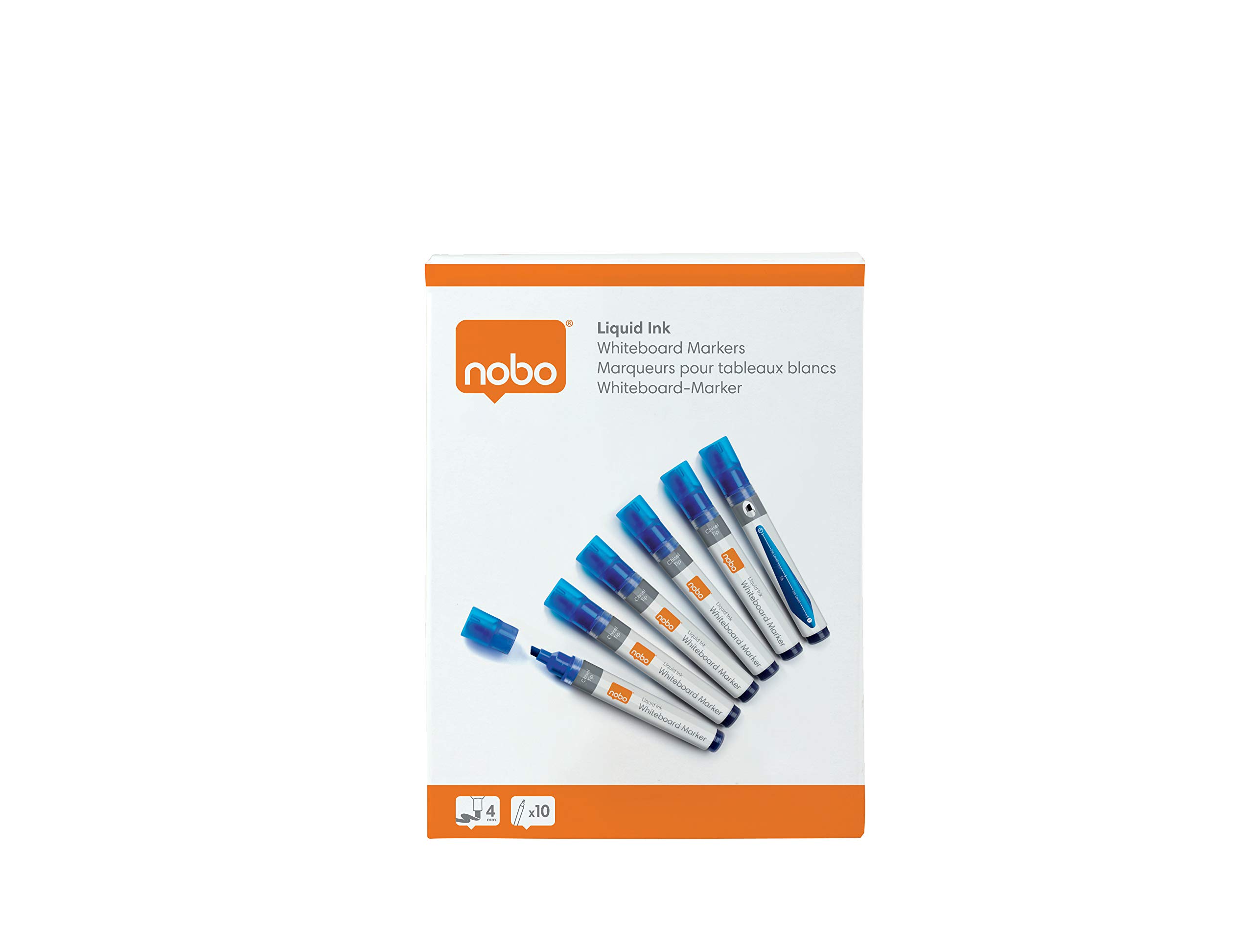 nobo-liquid-ink-marqueurs-effa-ables-sec-tableau-blanc-pointe-biseaut-e-4-mm-lot image 7