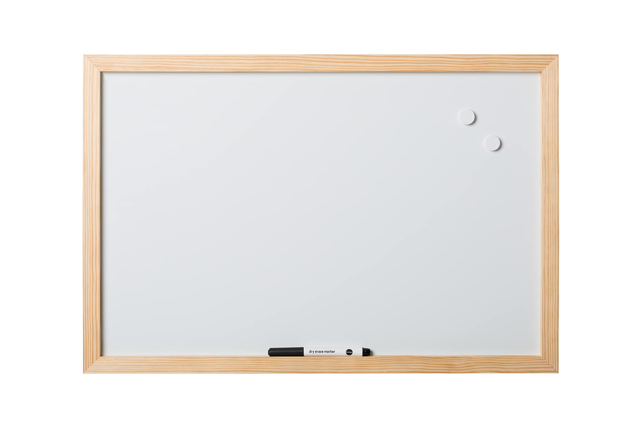 bi-office-optimum-tableau-blanc-magn-tique-60-x-45-cm-cadre-bois-de-pin image 1