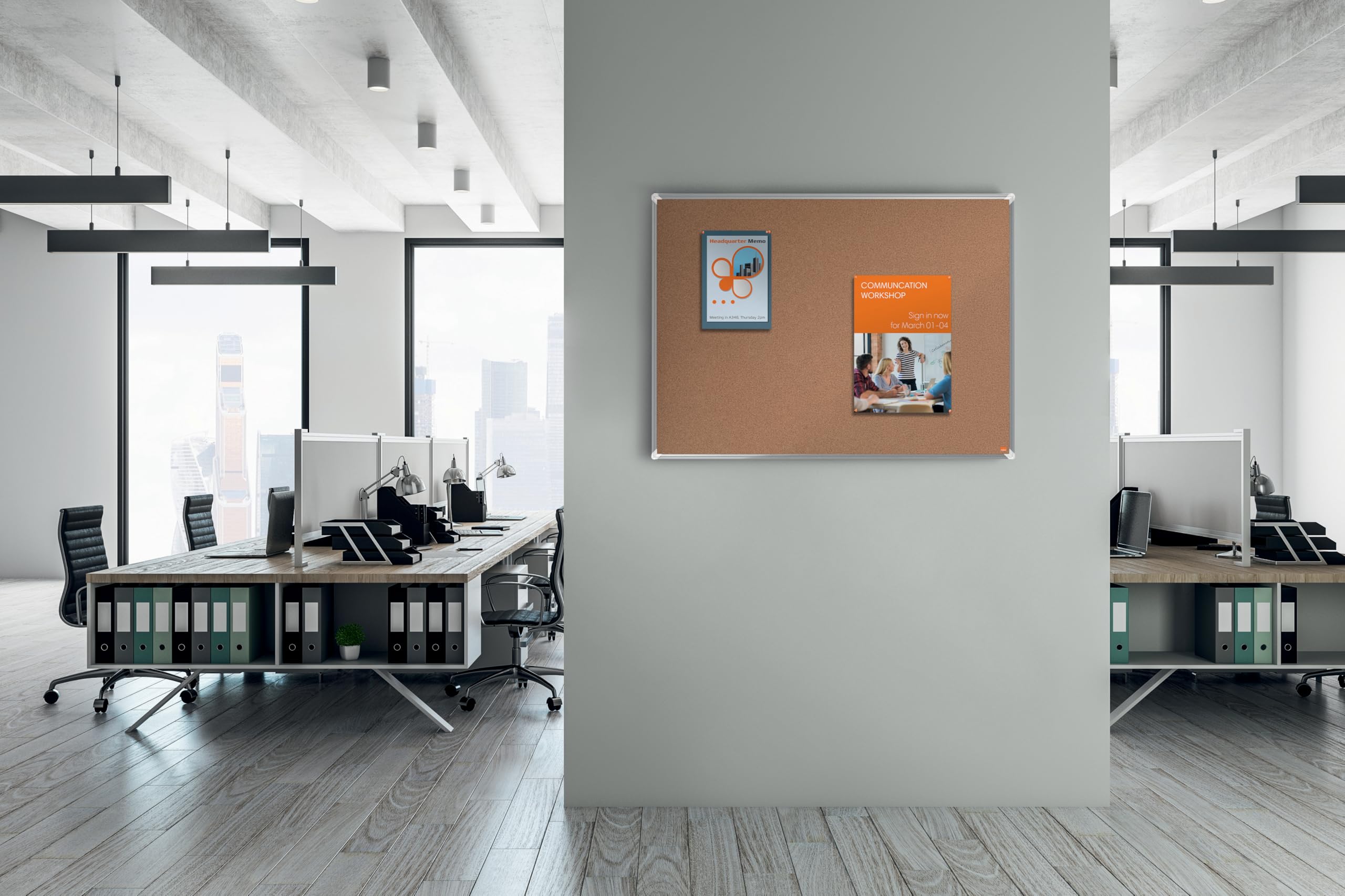 nobo-premium-plus-tableau-d-affichage-li-ge-900x600mm-cadre-aluminium image 7