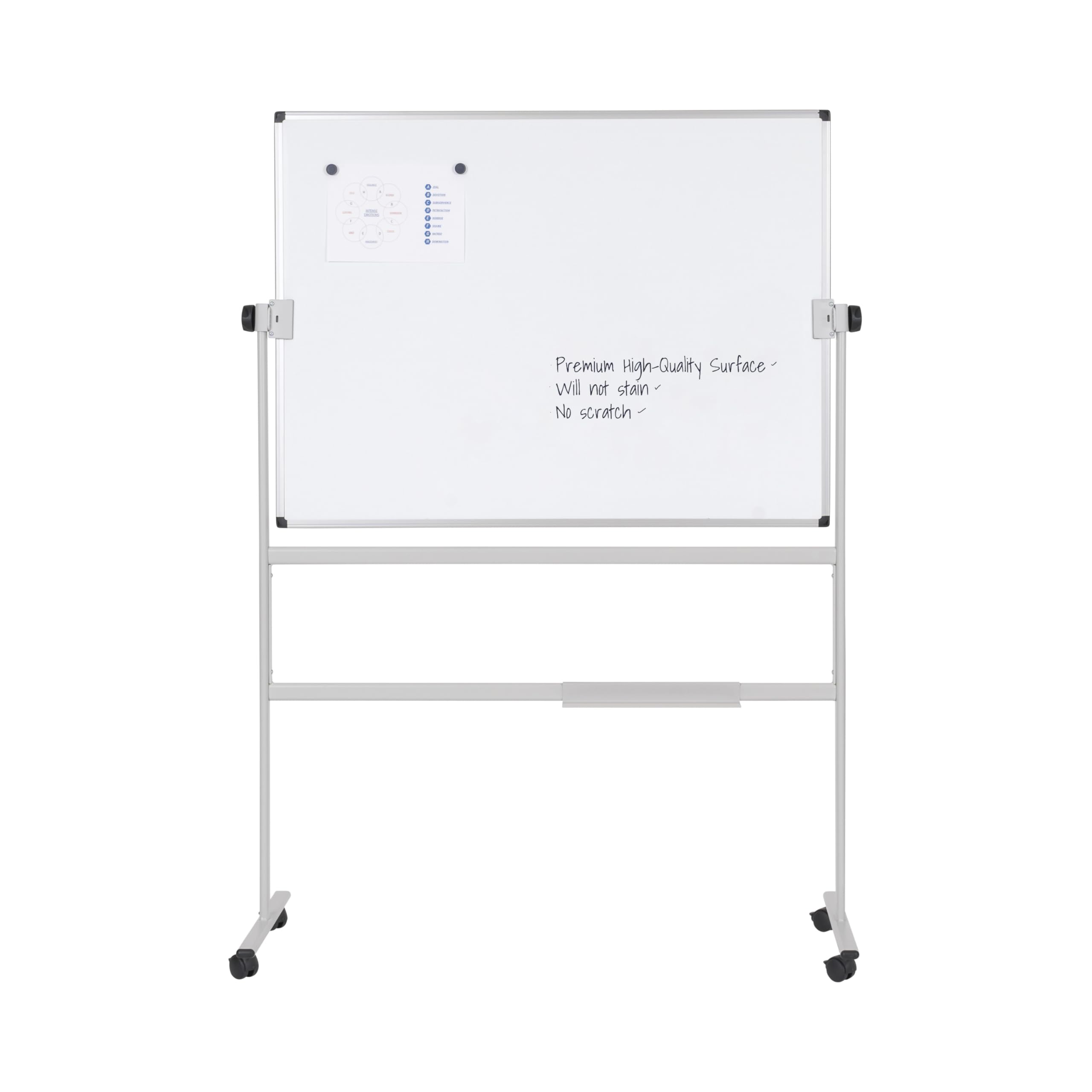 bi-office-ayda-tableau-blanc-pivotant-double-face-105x75-cm-surface-maill-e-magn image 2