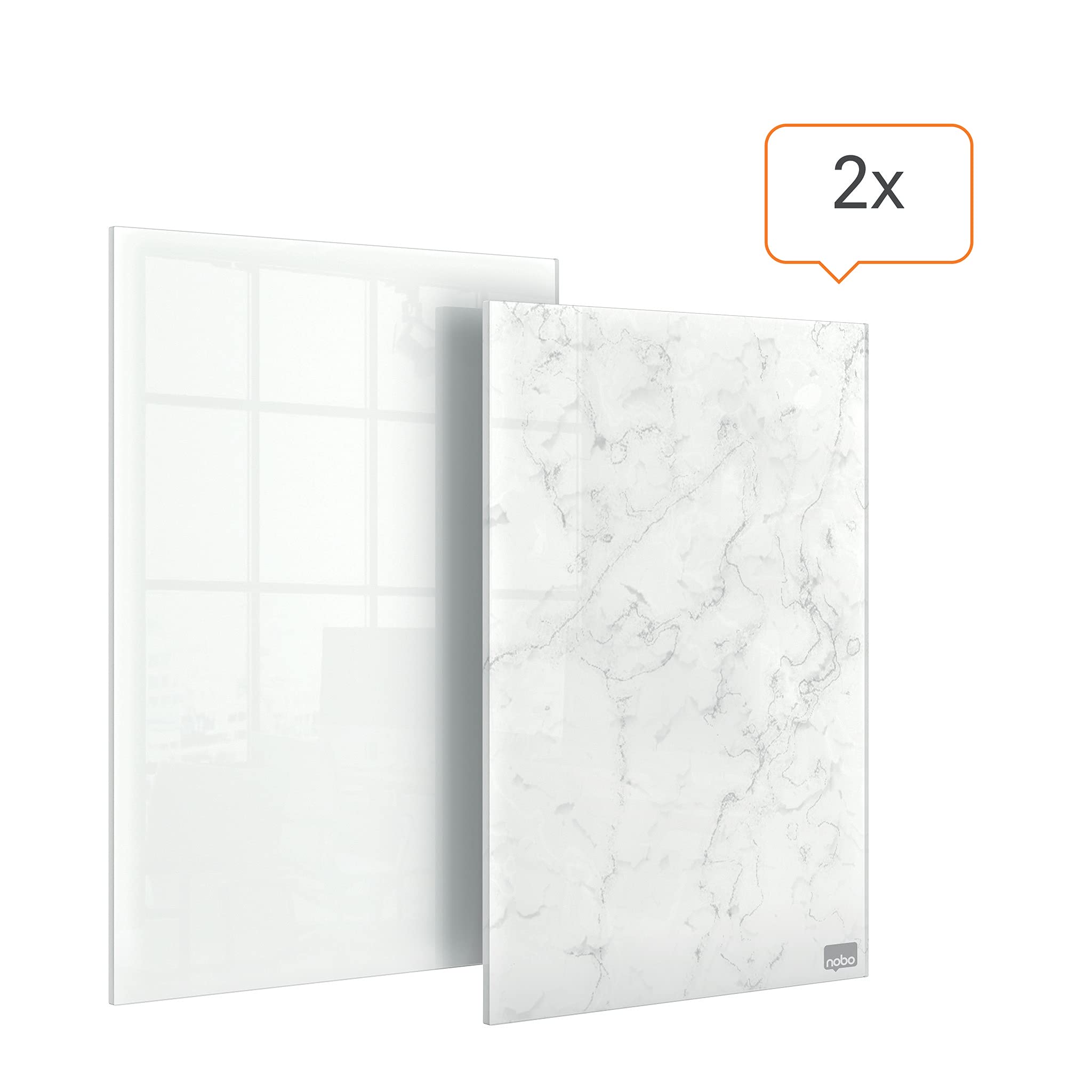 nobo-lot-de-2-mini-tableaux-effa-ables-en-verre-sans-cadre-230-x-152-mm-2-feutre image 4