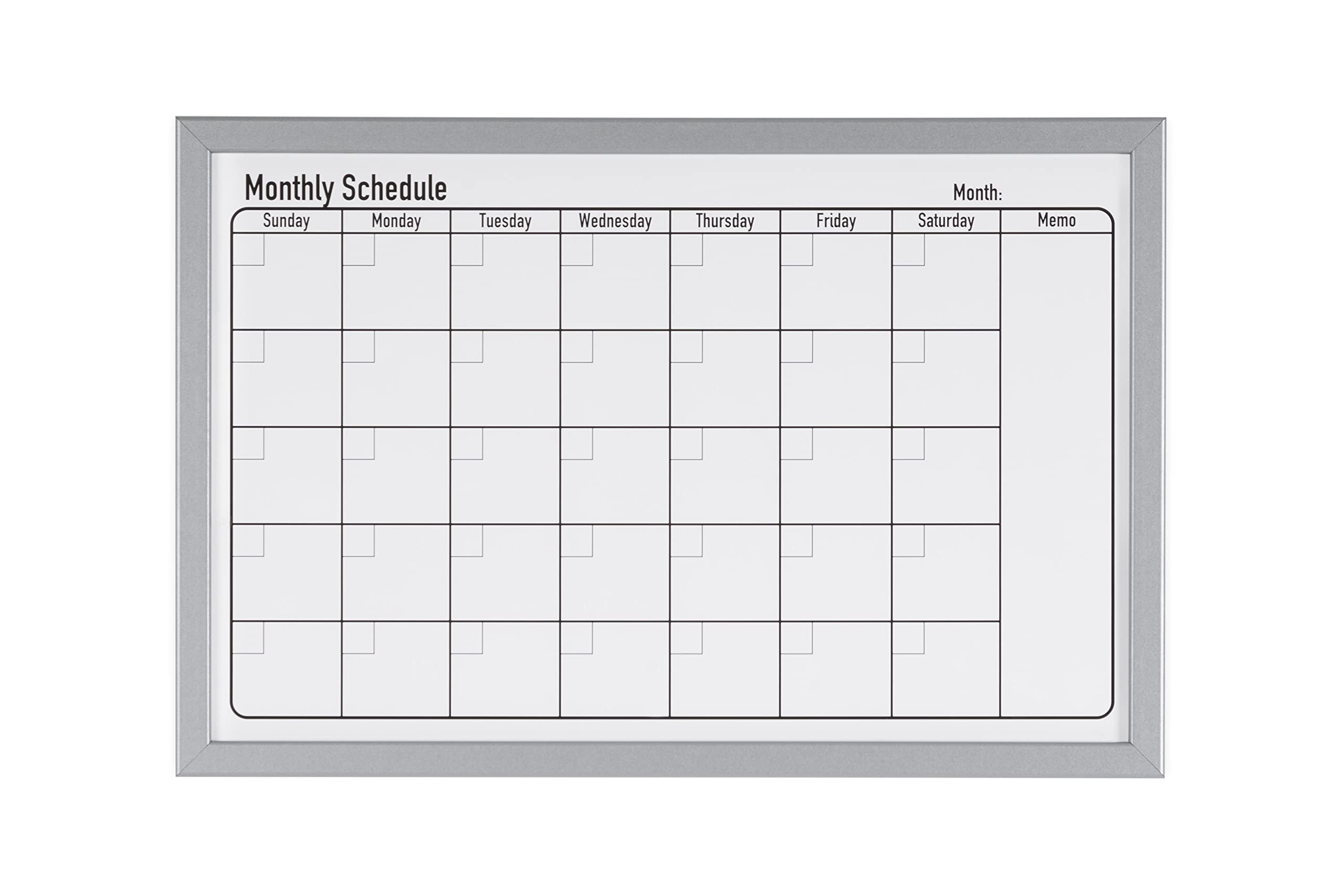bi-office-tableau-magn-tique-planning-mensuel-cadre-effet-bois-gris image 2