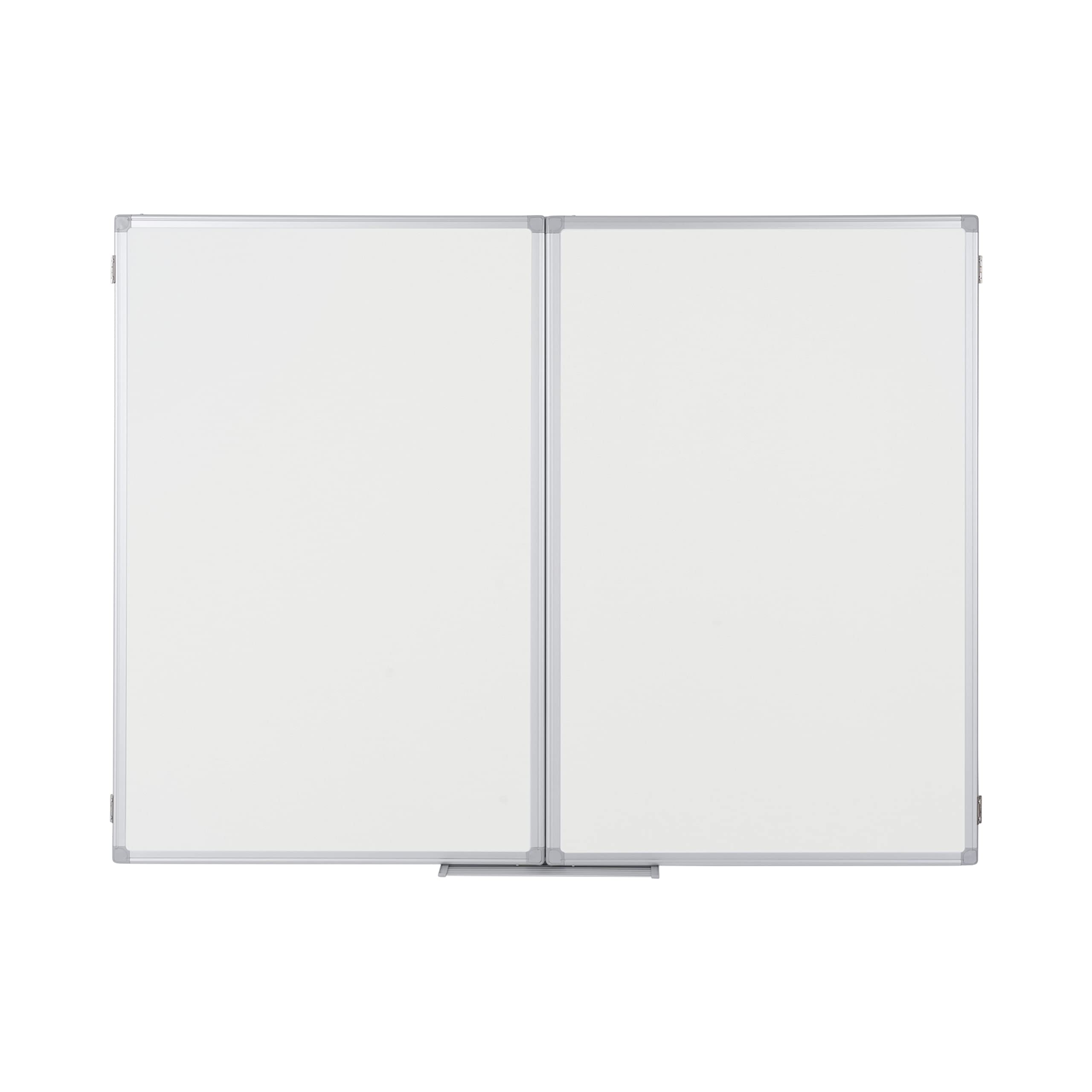 bi-office-earth-tableau-blanc-triptyque-magn-tique-maill-90-x-60-cm-ferm-180-x-6 image 2