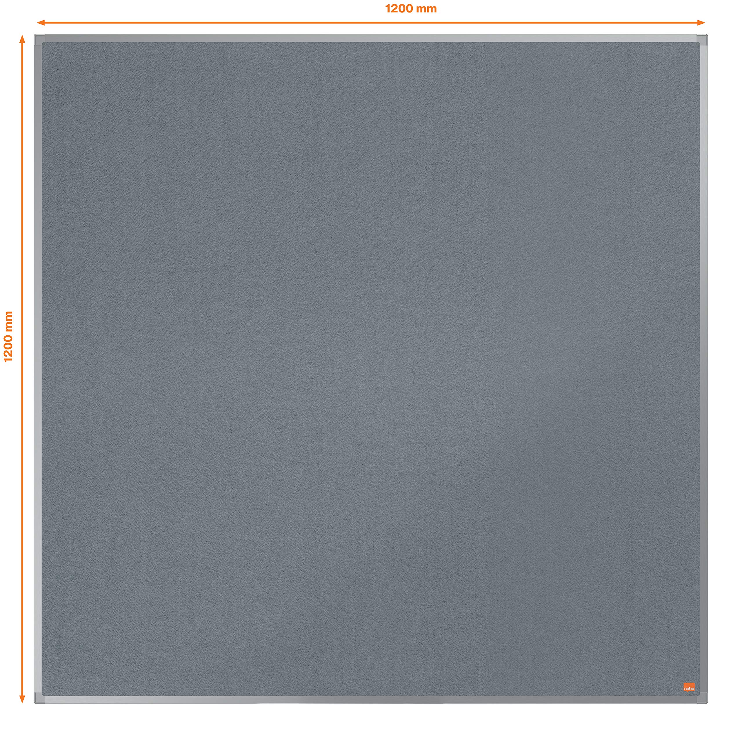nobo-essence-tableau-d-affichage-feutre-1200-x-1200-mm-cadre-aluminium-gris-1915 image 3