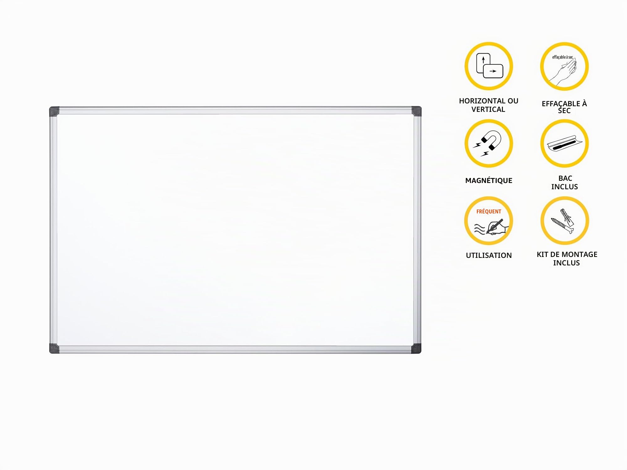 bi-office-maya-tableau-blanc-magn-tique-avec-cadre-en-aluminium-120-x-90-cm-blan image 8