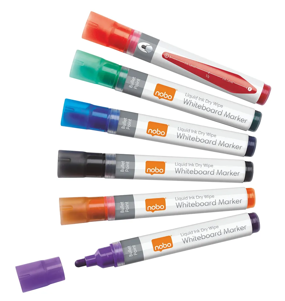 nobo-liquid-ink-1901077-marqueurs-effa-ables-sec-pour-tableau-blanc-pointe-ogive image 1