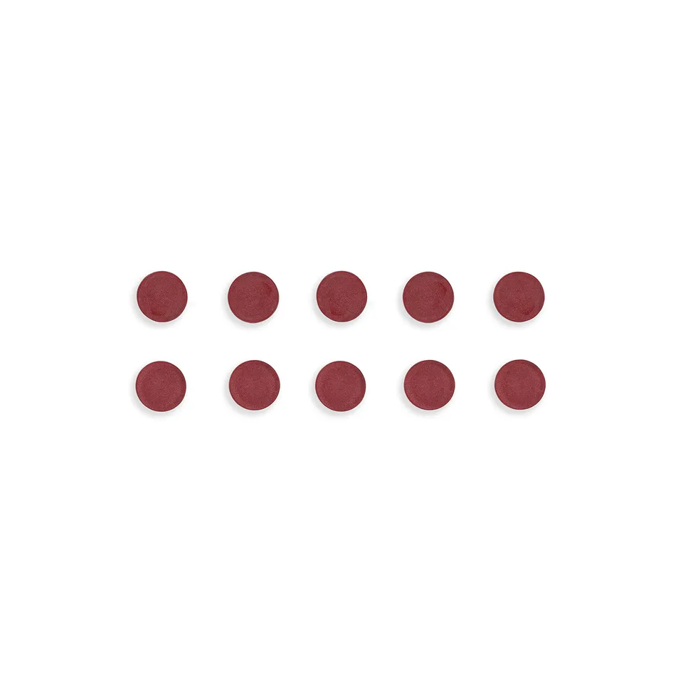 bi-office-aimants-ronds-30-mm-pour-tableau-blanc-magn-tique-lot-de-10-rouges image 1