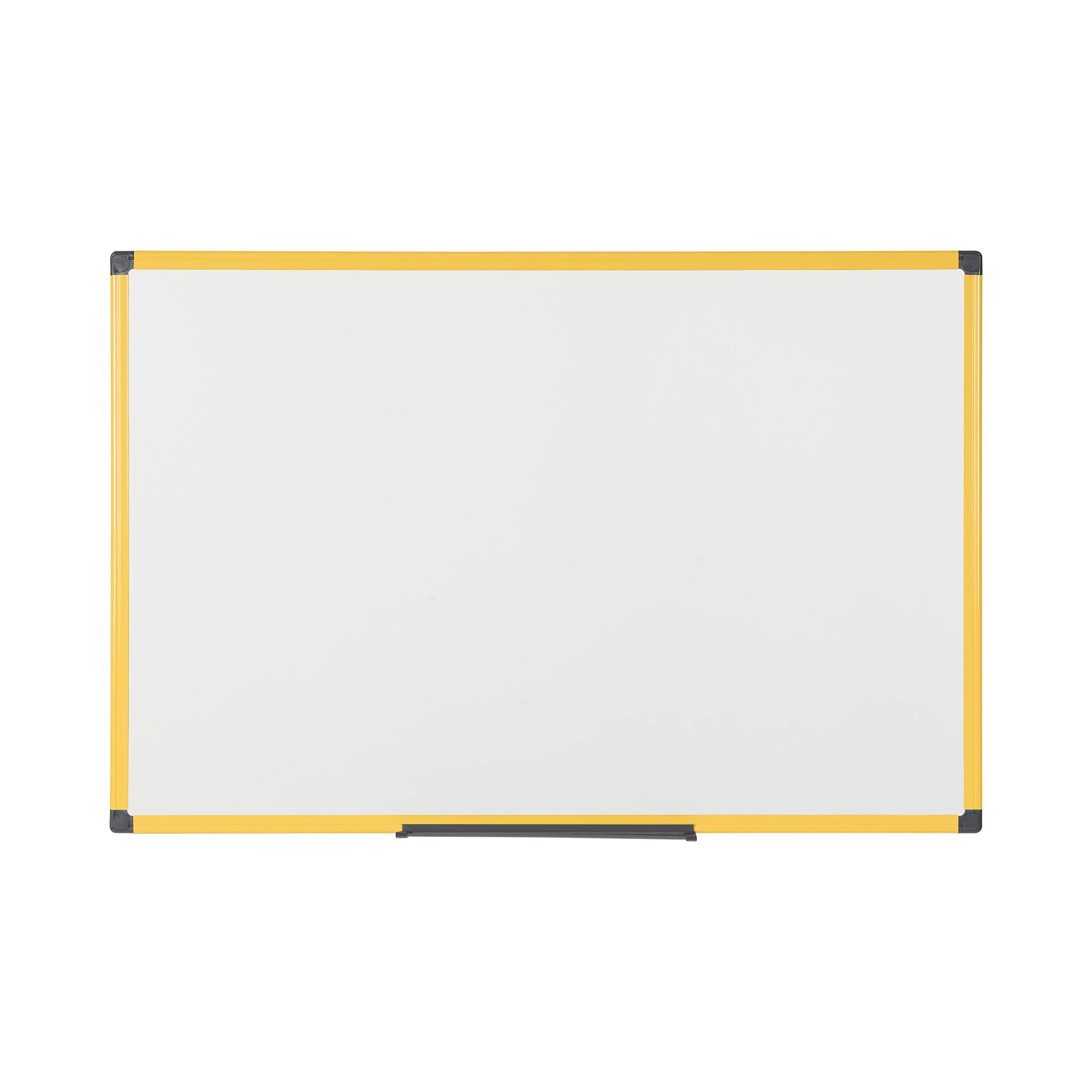 bi-office-maya-tableau-blanc-maill-magn-tique-120-x-90-cm-cadre-aluminium-jaune image 2