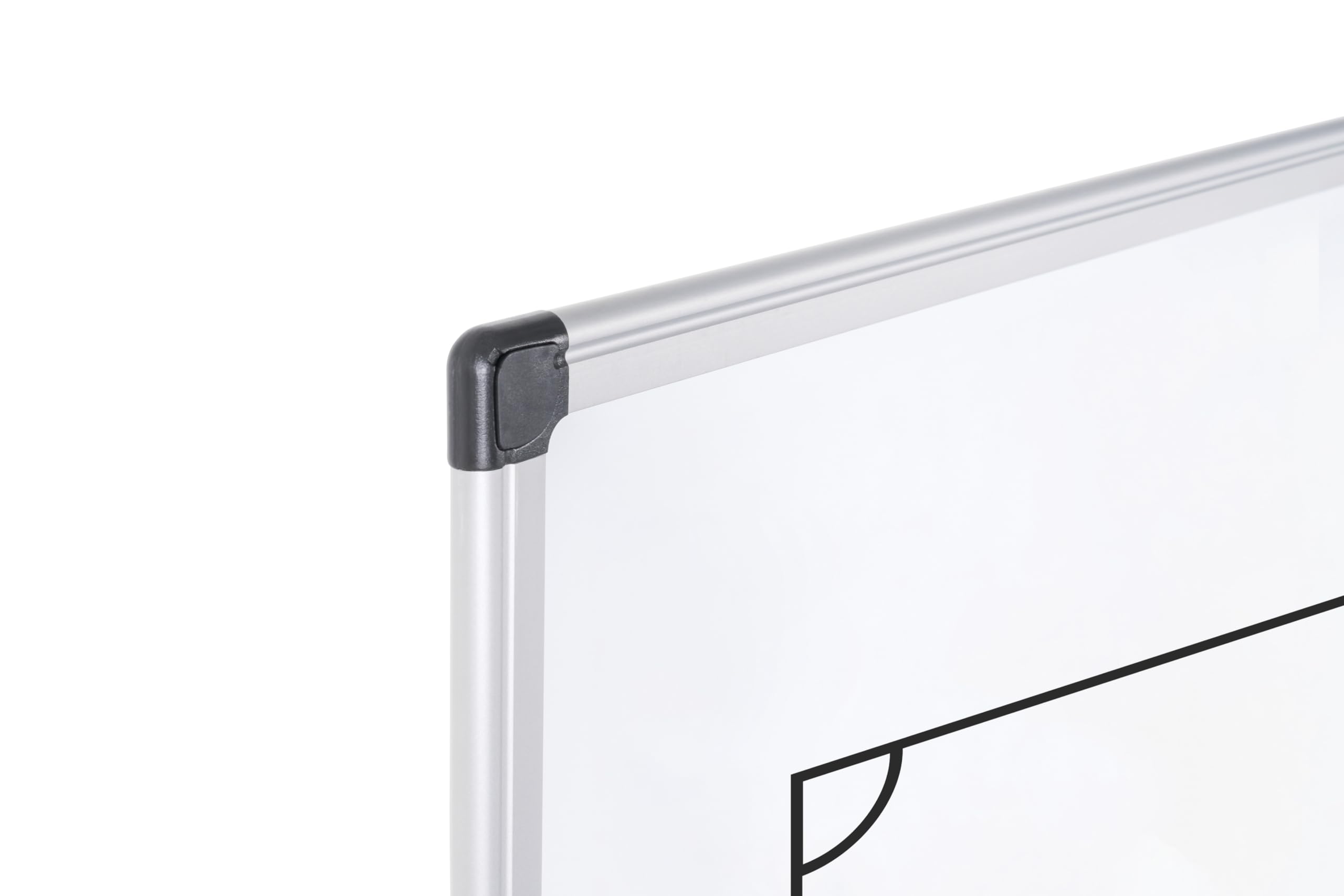 bi-office-maya-tableau-blanc-magn-tique-football-a4-acier-laqu-cadre-aluminium image 4