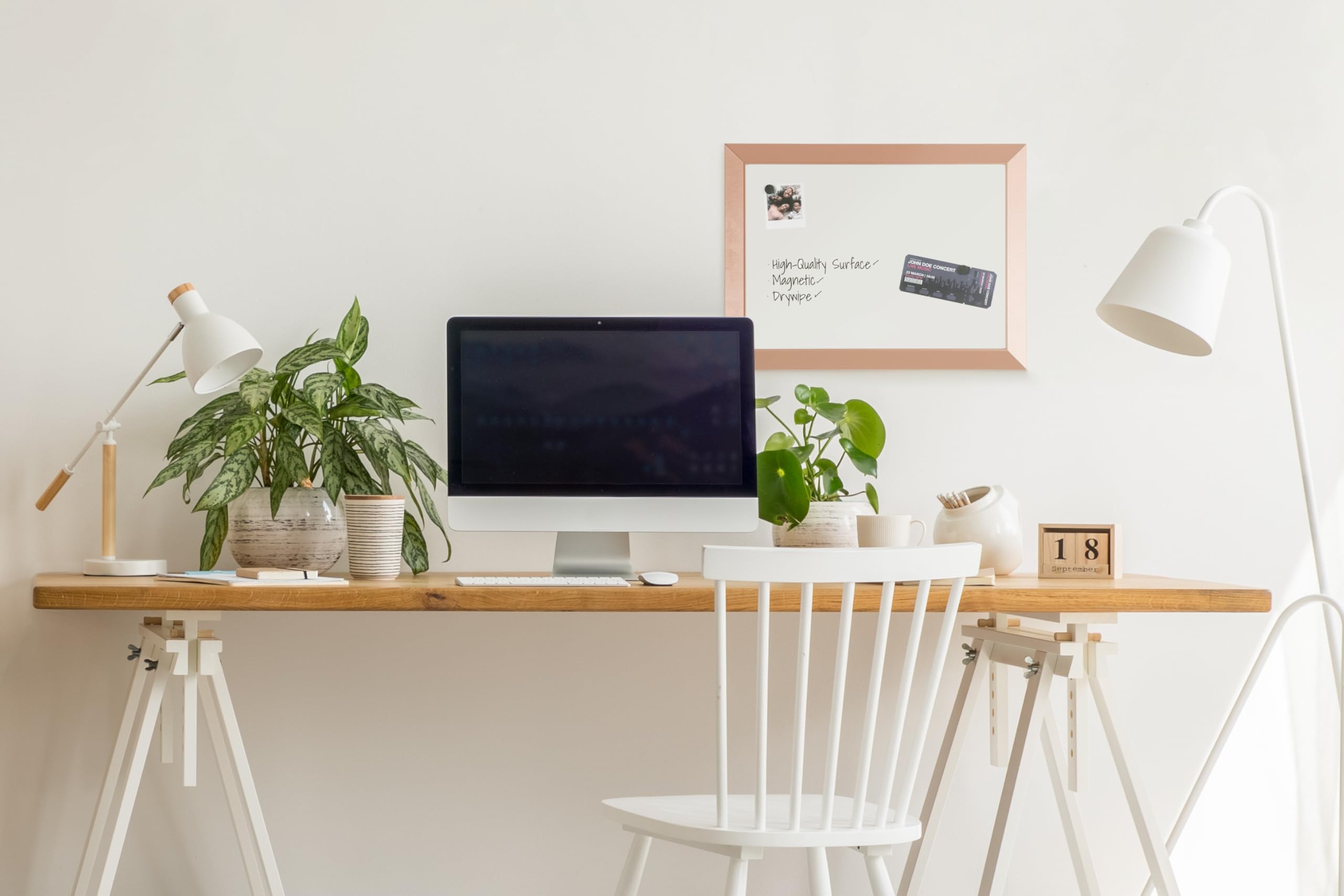 bi-office-tableau-blanc-magn-tique-kamashi-60x45-cm-cadre-mdf-finition-cuivre image 8