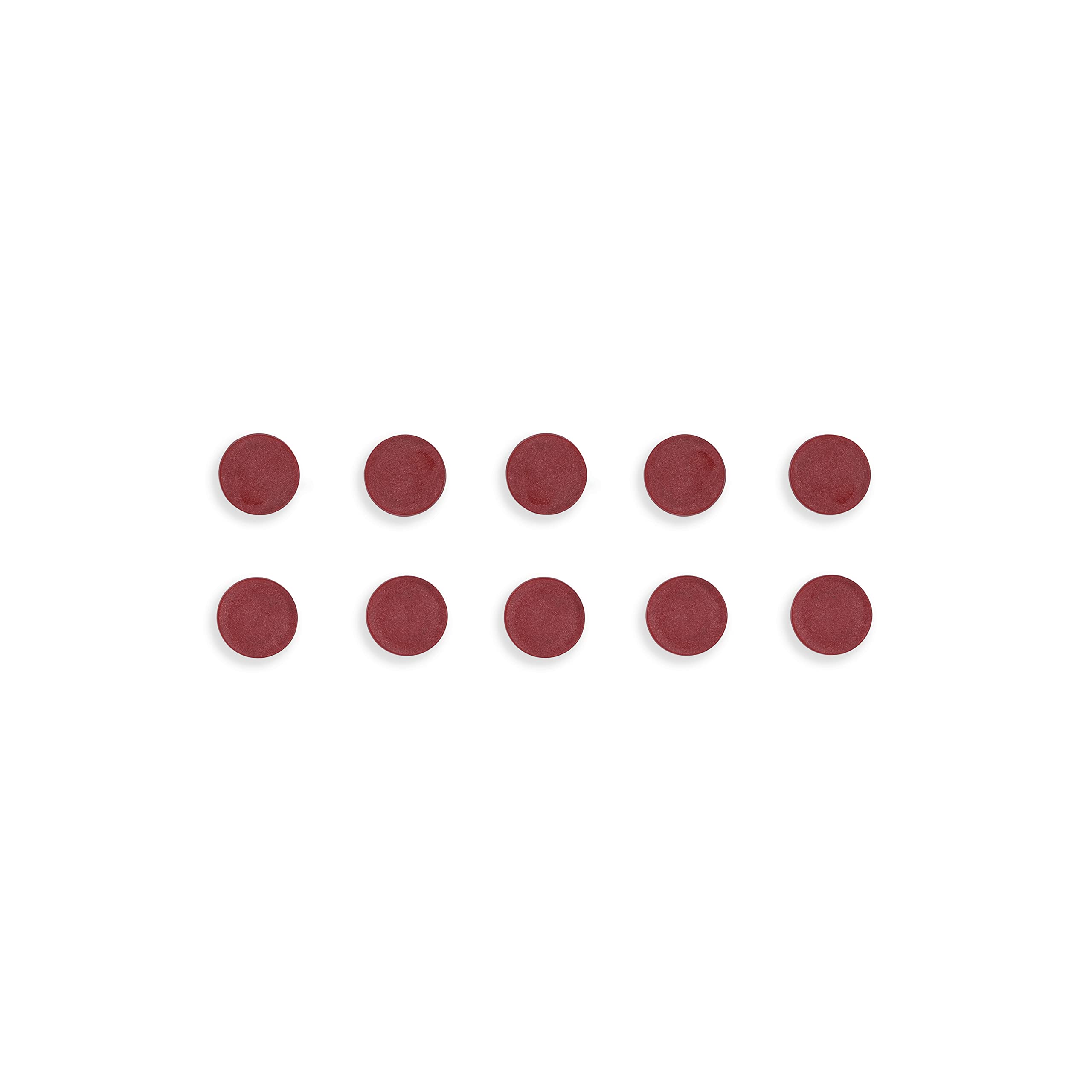 bi-office-aimants-ronds-30-mm-pour-tableau-blanc-magn-tique-lot-de-10-rouges image 1