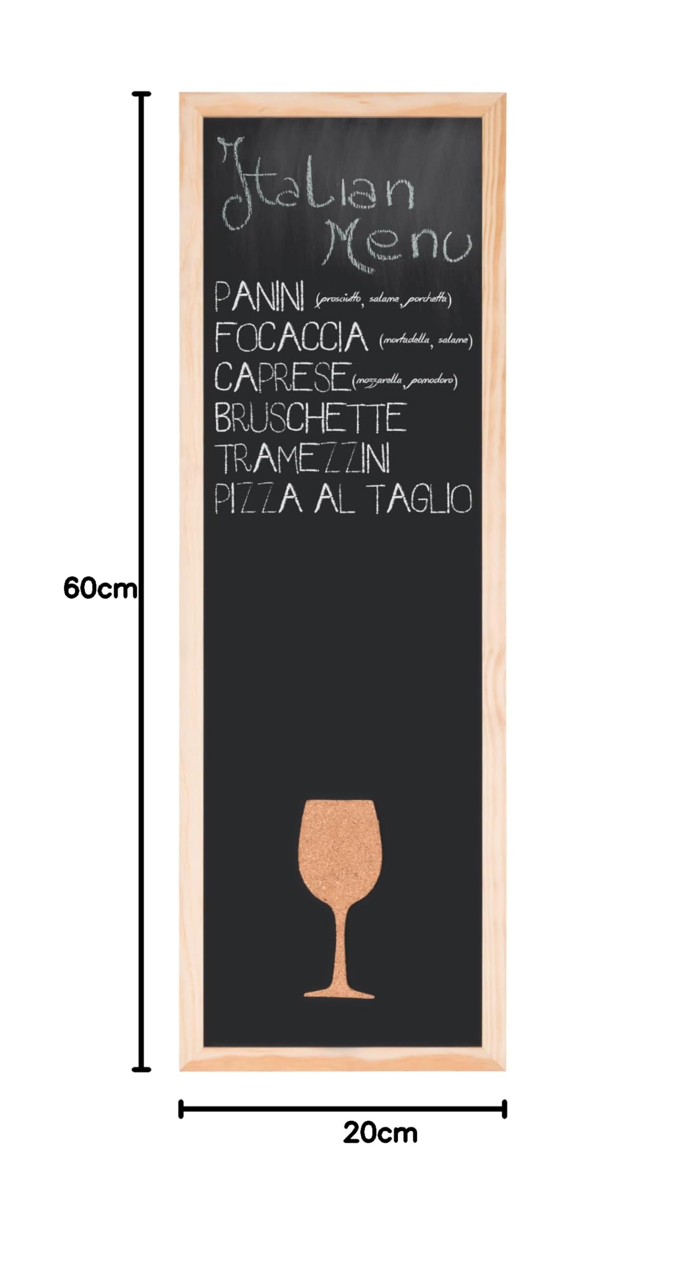 bi-office-back2chalk-vino-tableau-craie-noir-20-x-60-cm-cadre-en-pin image 6
