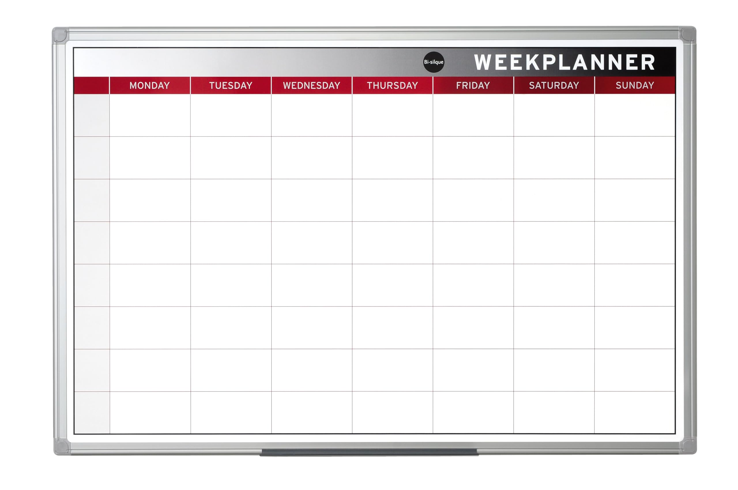 bi-office-earth-tableau-planning-magn-tique-hebdomadaire-90-x-60-cm-cadre-alumin image 1