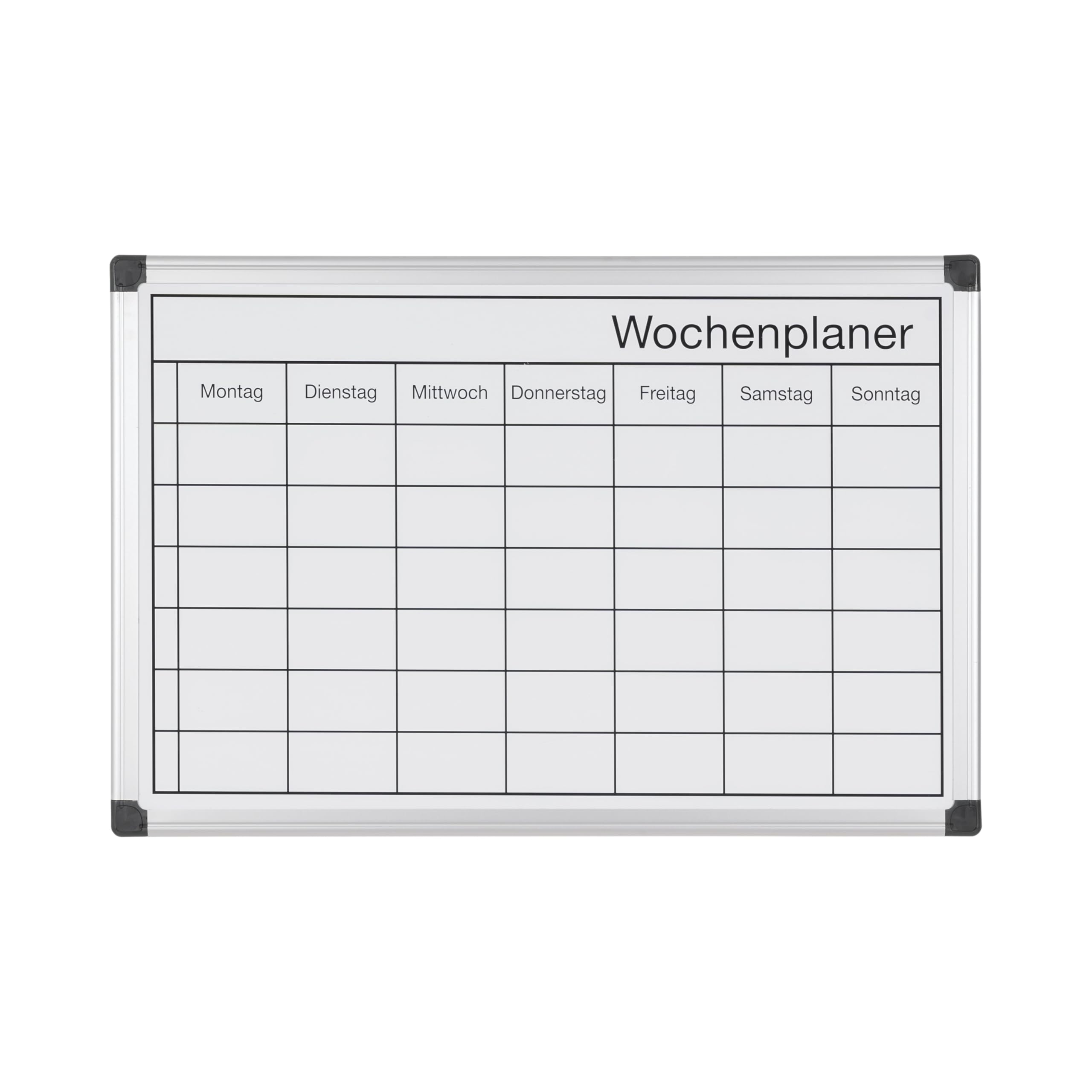 bi-office-maya-agenda-semainier-tableau-magn-tique-hebdomadaire-cadre-aluminium image 1