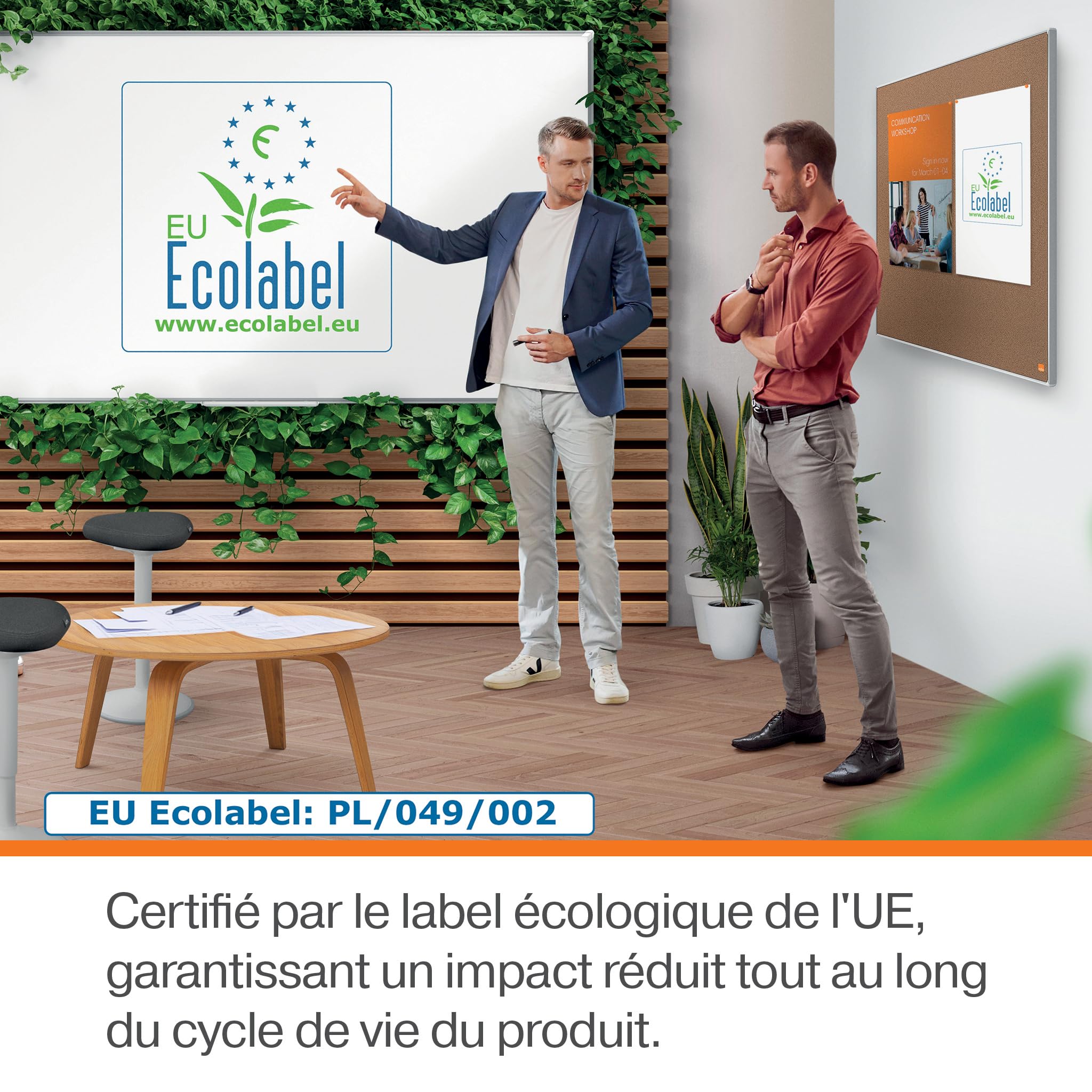 nobo-premium-plus-tableau-d-affichage-en-feutre-1800-x-1200-mm-bleu image 2