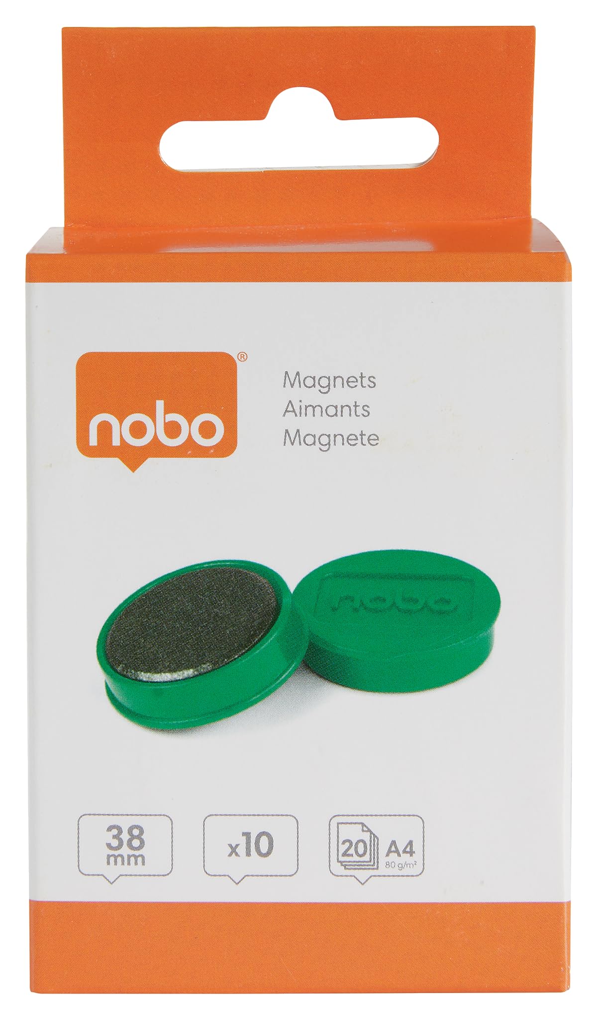 nobo-aimants-tableau-blanc-38-mm-vert-lot-de-10-1915317 image 7