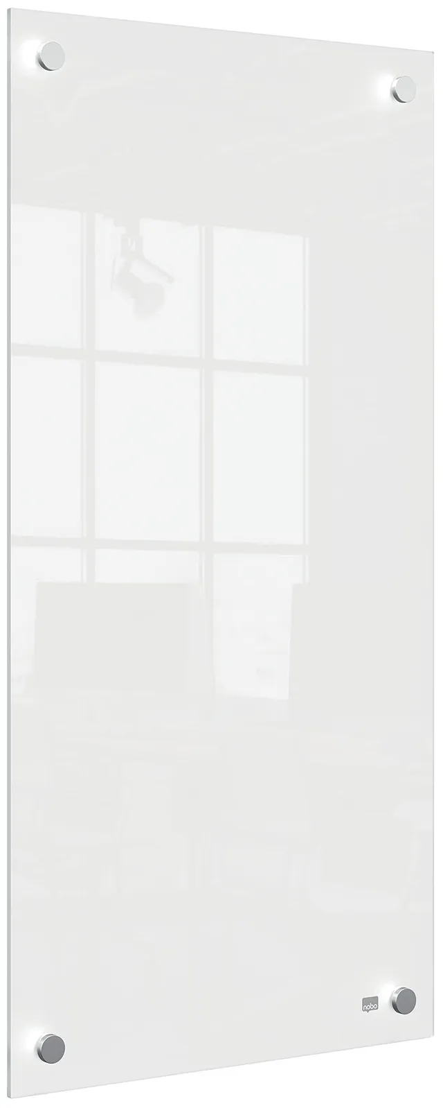nobo-1915603-petit-tableau-en-verre-blanc-sans-cadre-300-x-600-mm-feutre image 1