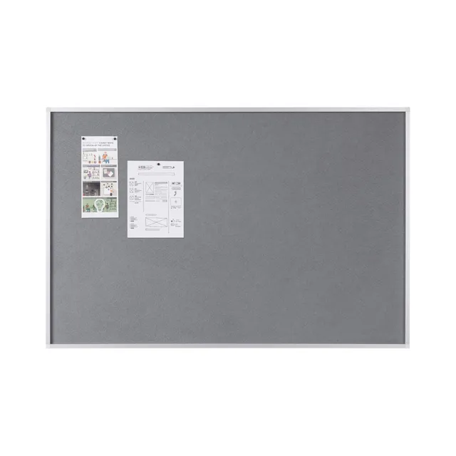 bi-office-maya-new-generation-tableau-d-affichage-feutre-gris-1200-x-900-mm image 1