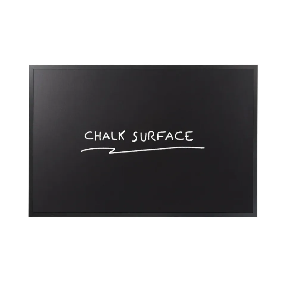 bi-office-basic-tableau-noir-60-x-40-cm-surface-noire-non-magn-tique-cadre-mdf-n image 1
