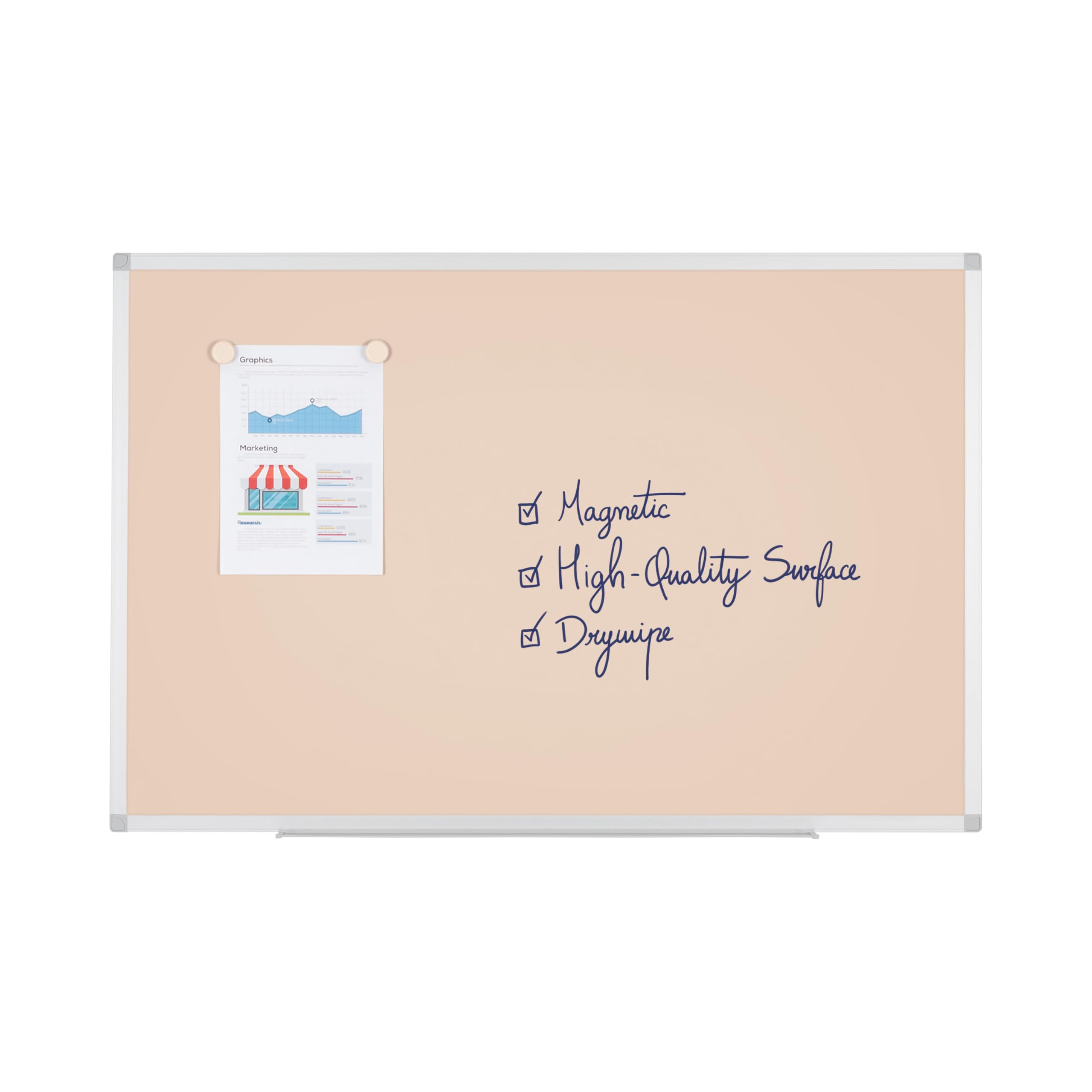 bi-office-ayda-tableau-magn-tique-fuchsia-120-x-90-cm-acier-laqu-cadre-aluminium image 7