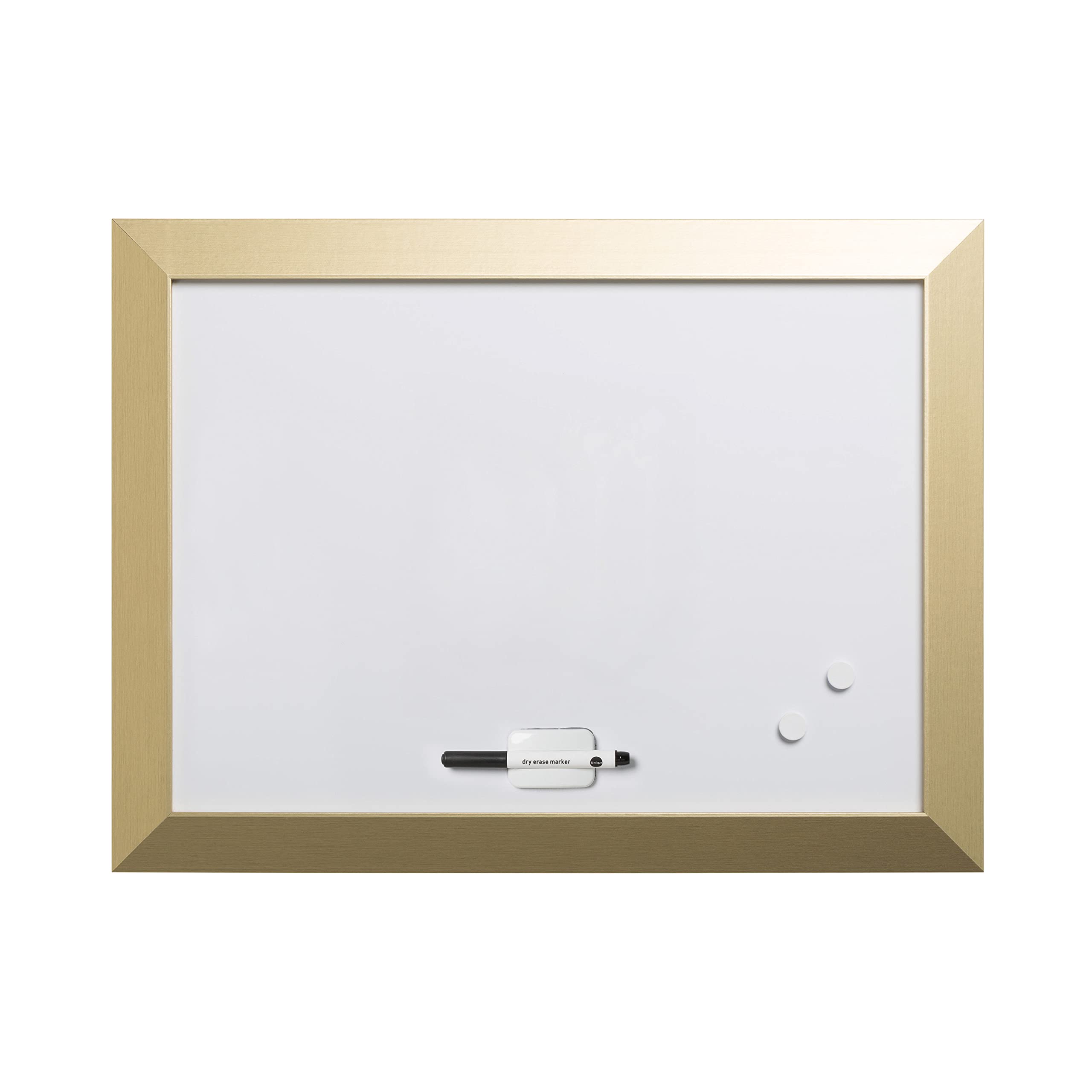 bi-office-kamashi-tableau-blanc-magn-tique-effa-able-60x45cm-cadre-mdf-dor image 1