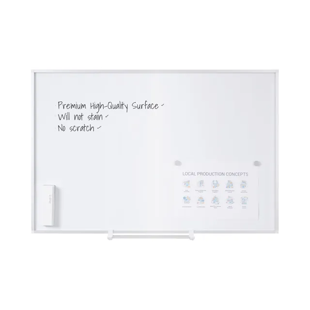 bi-office-new-generation-tableau-blanc-magn-tique-maill-90-x-60-cm-cadre-alumini image 1