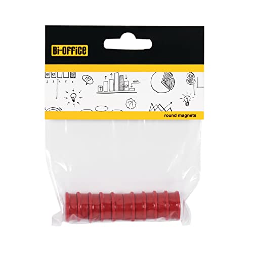 bi-office-maya-lot-de-10-aimants-ronds-15-mm-rouge-pour-tableau-blanc image 4
