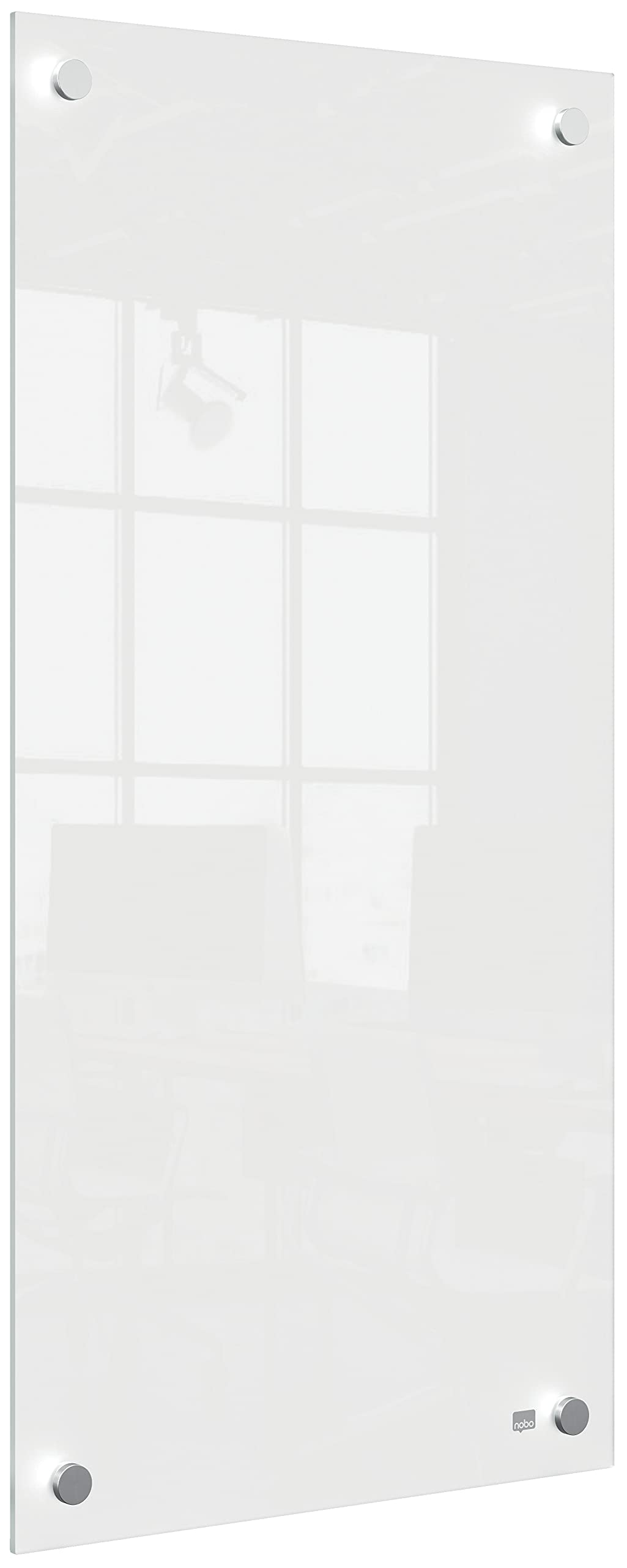 nobo-1915603-petit-tableau-en-verre-blanc-sans-cadre-300-x-600-mm-feutre image 1