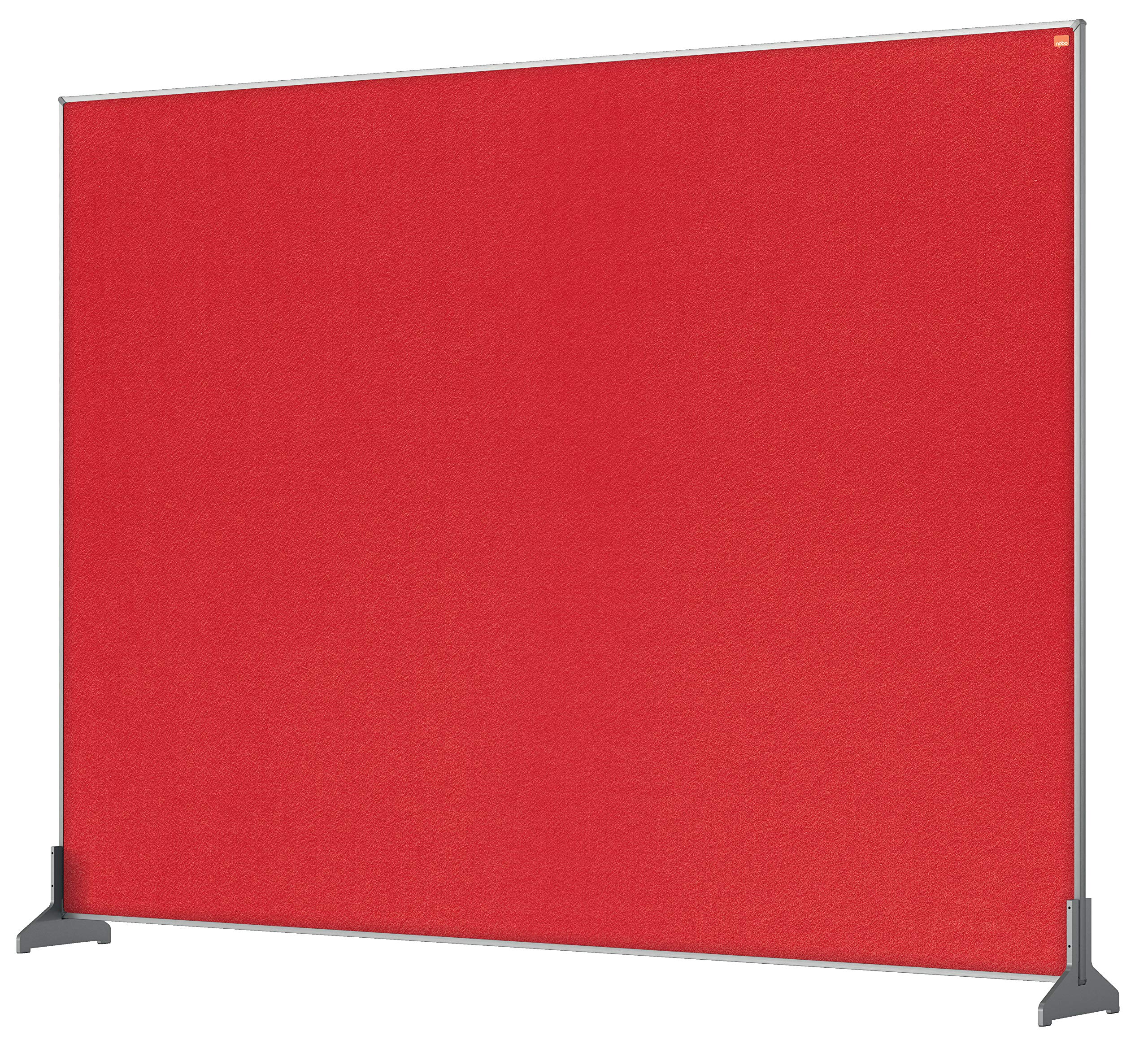 nobo-impression-pro-s-parateur-de-bureau-feutre-rouge-1400x1000-mm-cloison-et-ta image 2