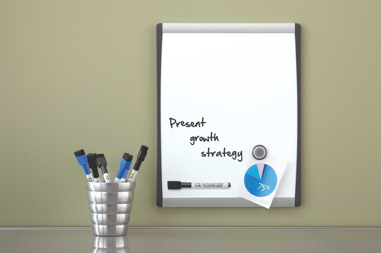 nobo-mini-tableau-blanc-magn-tique-mural-280x335mm-1903779-cadre-incurv image 2