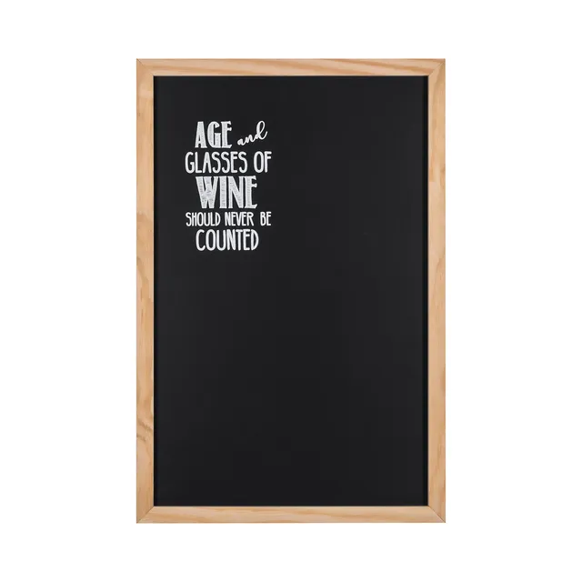 bi-office-design-tableau-noir-craie-vino-40-x-60-cm-cadre-pin image 1