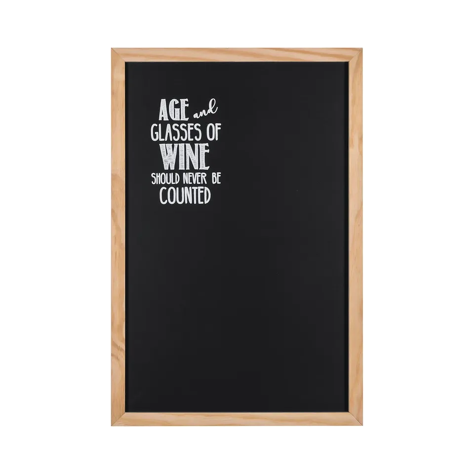 bi-office-design-tableau-noir-craie-vino-40-x-60-cm-cadre-pin image 1