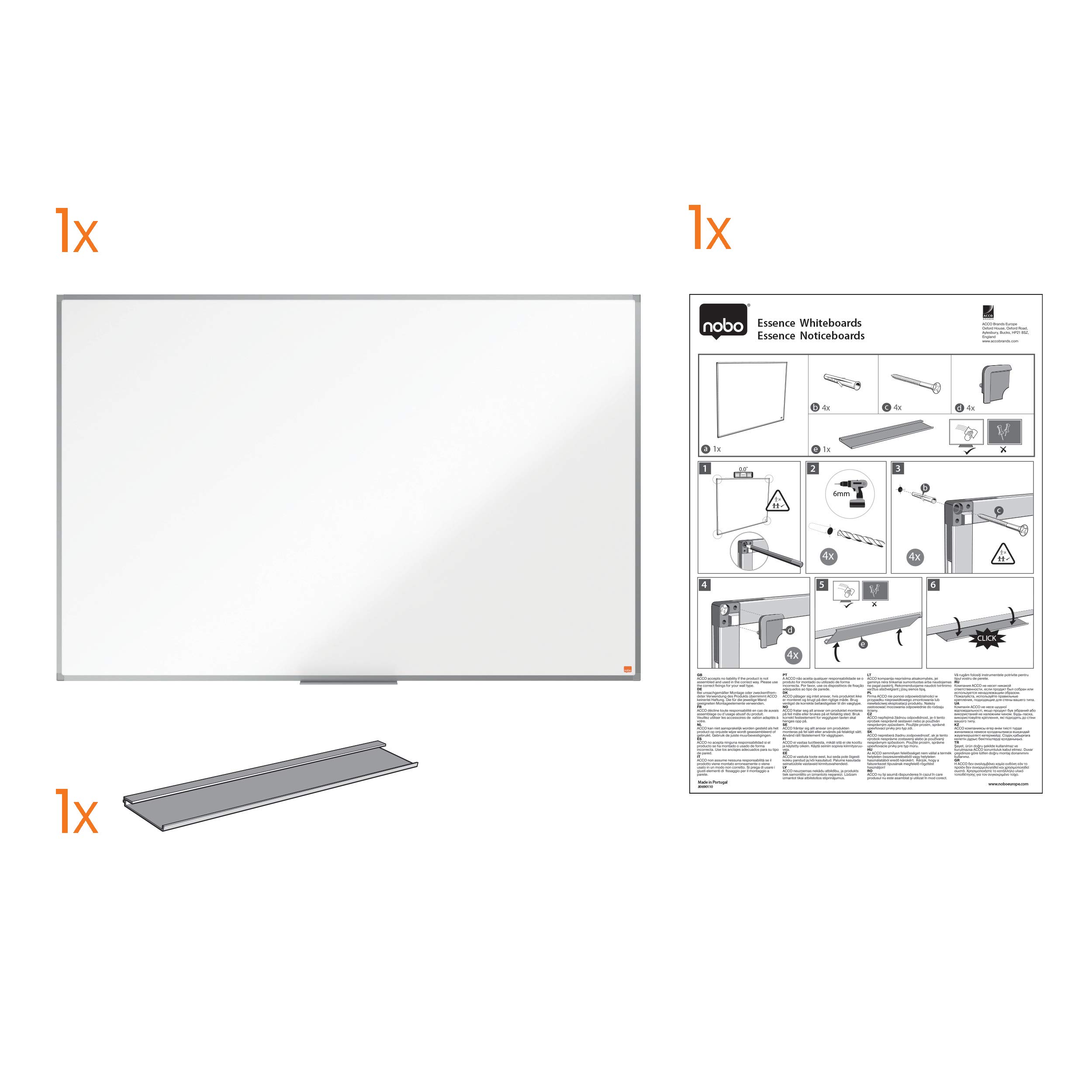 nobo-essence-1915269-tableau-blanc-m-lamin-non-magn-tique-600-x-450-mm-blanc image 5