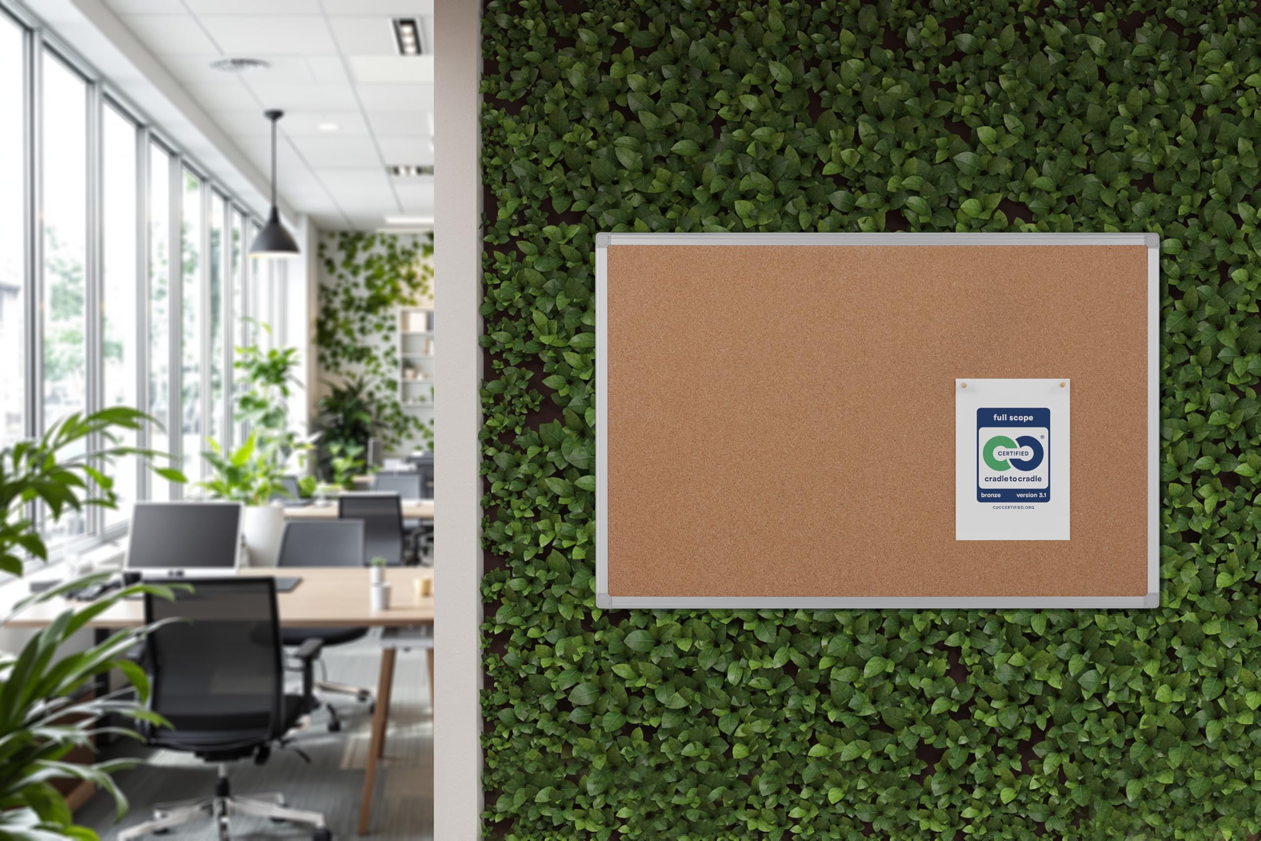 bi-office-earth-tableau-d-affichage-li-ge-cadre-aluminium-90-x-60-cm image 7