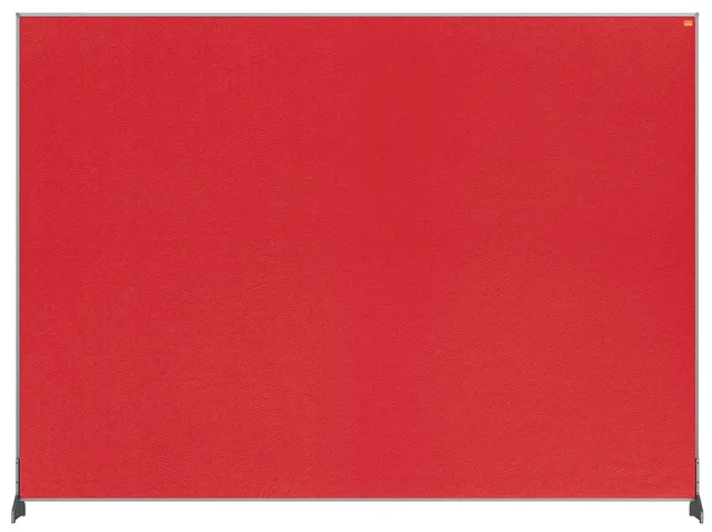 nobo-impression-pro-s-parateur-de-bureau-feutre-rouge-1400x1000-mm-cloison-et-ta image 1