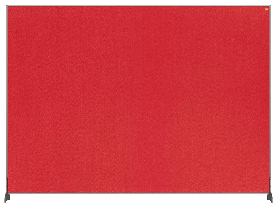 nobo-impression-pro-s-parateur-de-bureau-feutre-rouge-1400x1000-mm-cloison-et-ta image 1