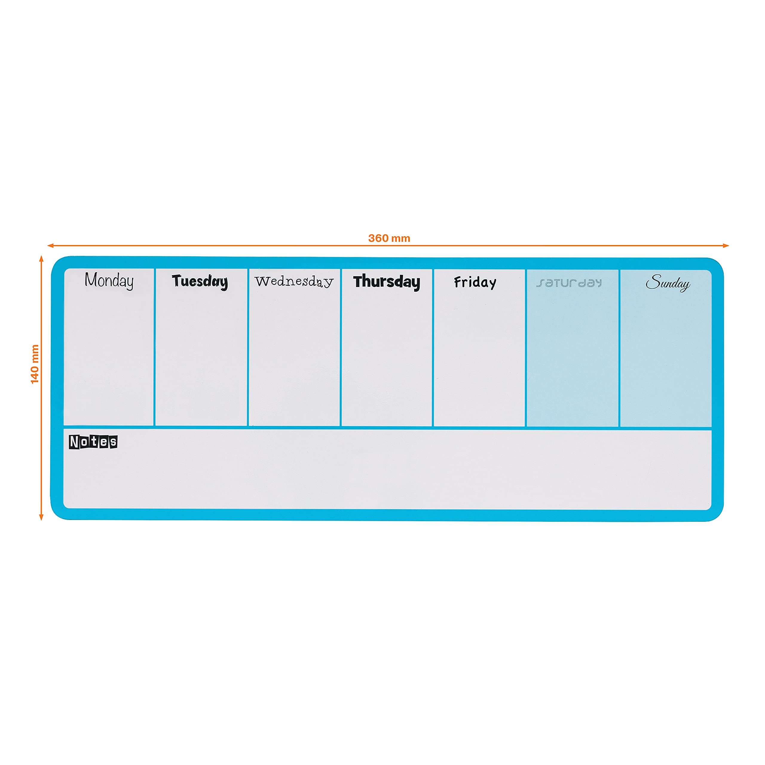nobo-essence-mini-tableau-agenda-semainier-magn-tique-360x140-mm-bleu image 3