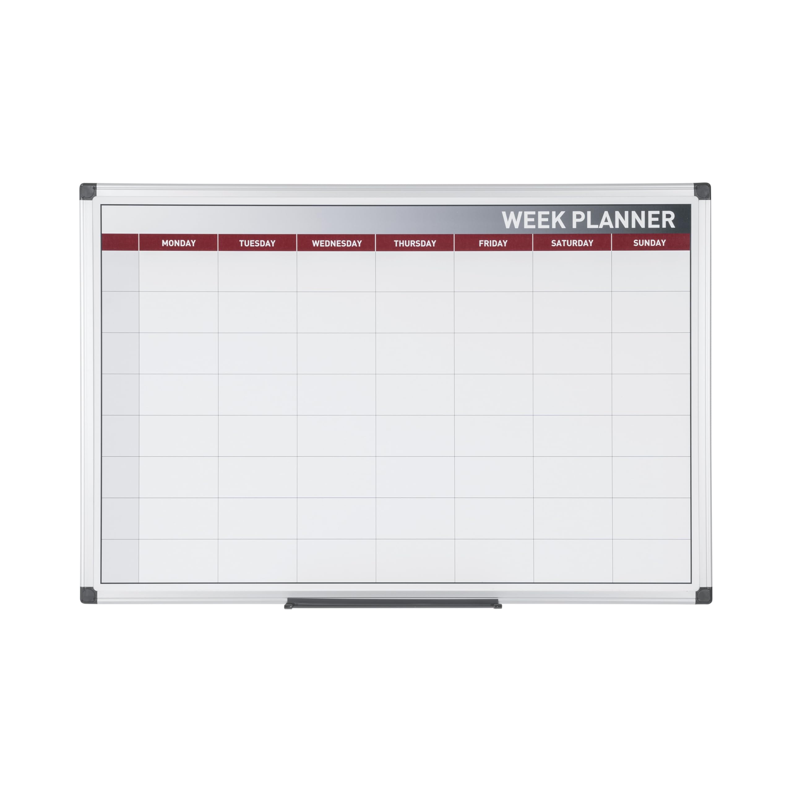 bi-office-planificateur-hebdomadaire-magn-tique-60-x-45-cm-cadre-aluminium image 2