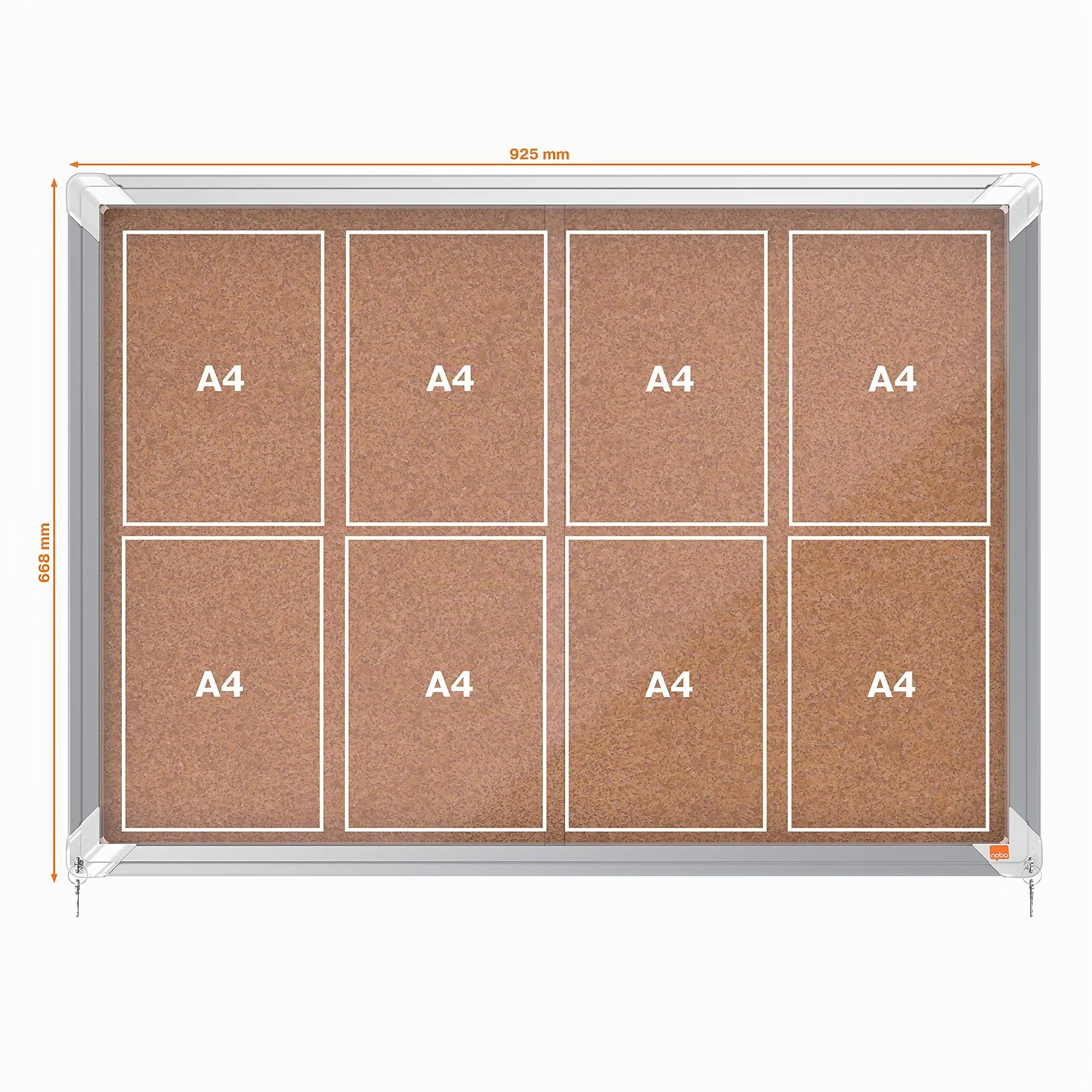 nobo-premium-plus-vitrine-d-int-rieur-fond-li-ge-8xa4-922x665mm image 4