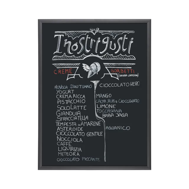 bi-office-classic-tableau-noir-craie-60-x-45-cm-cadre-noir image 1