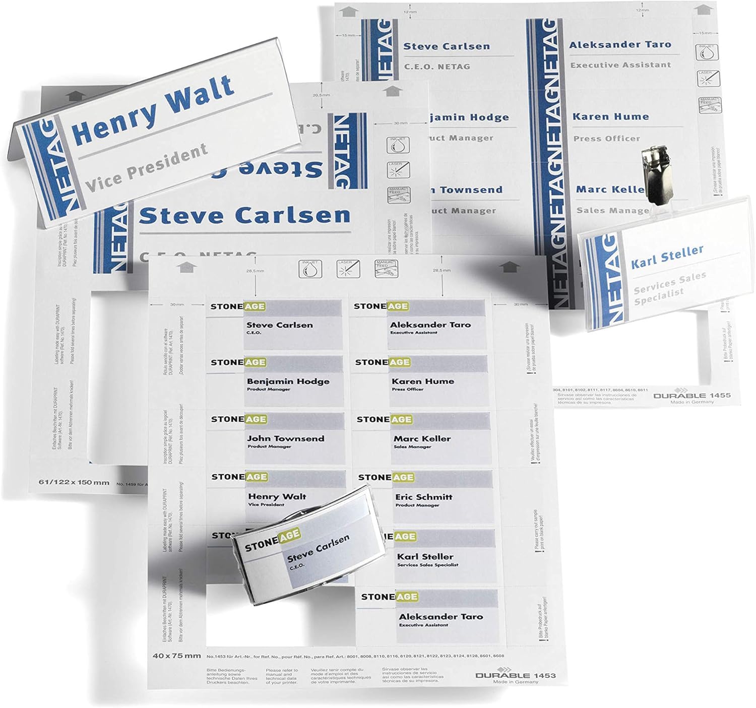 durable-duracard-20-planches-a4-insertions-badges-61-122x150mm-40-insertions-imp image 4