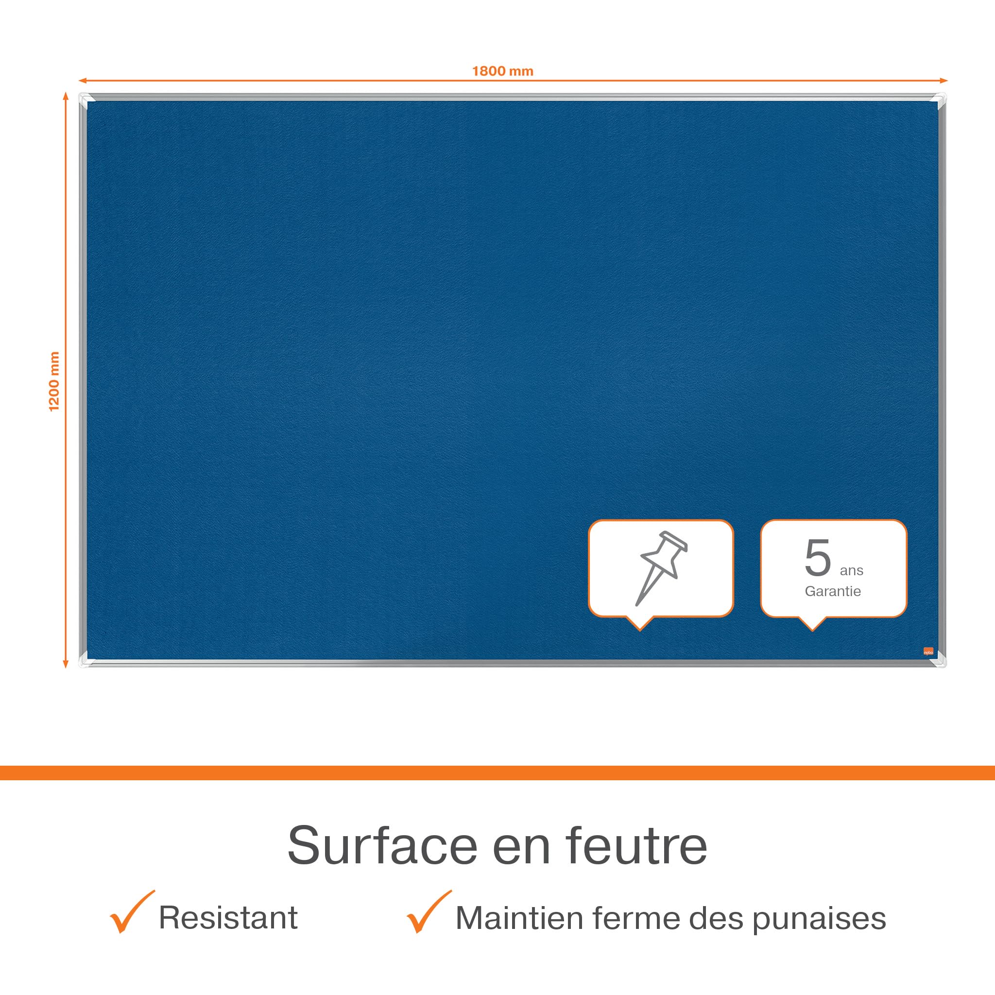 nobo-premium-plus-tableau-d-affichage-en-feutre-1800-x-1200-mm-bleu image 3