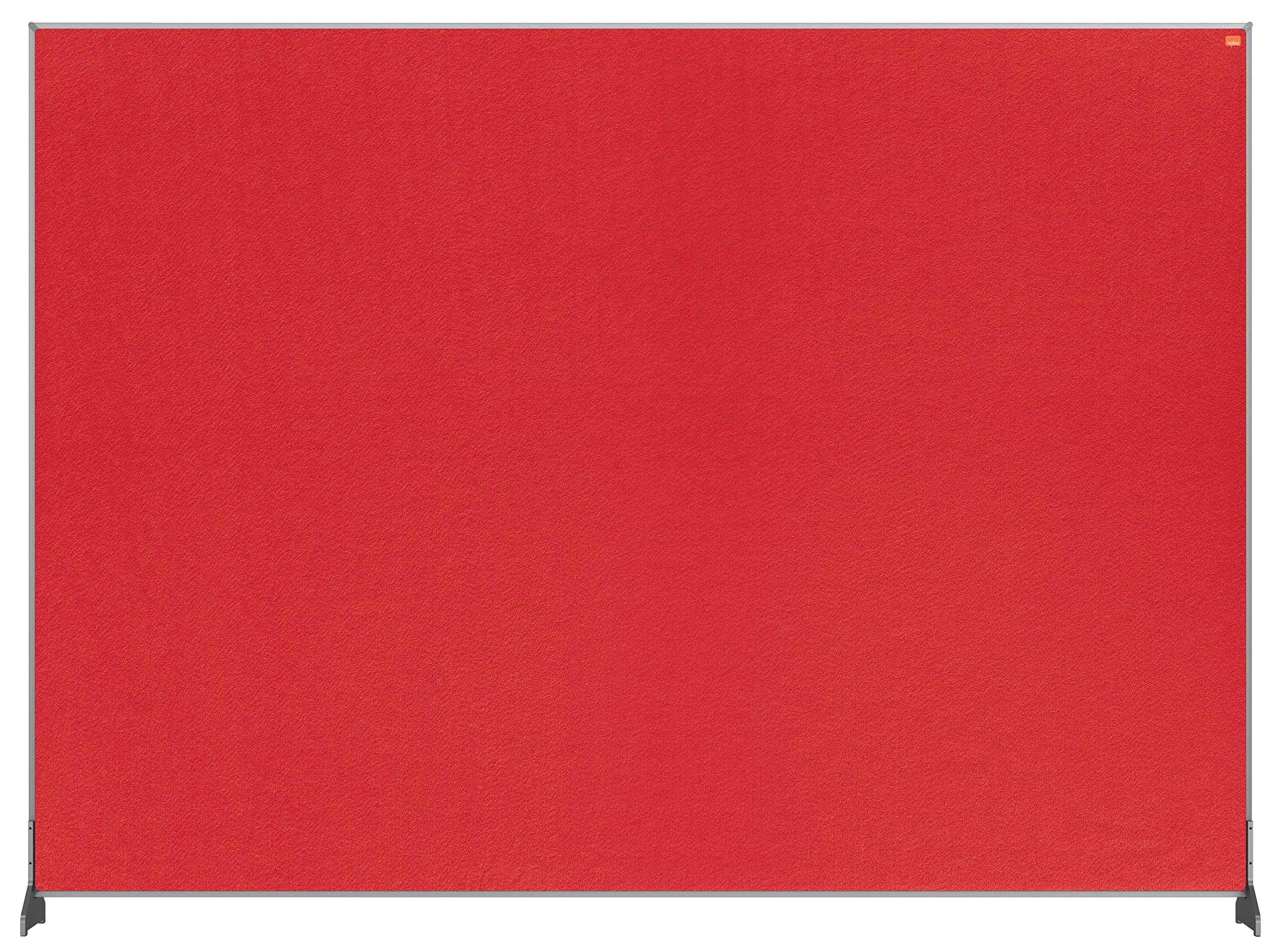 nobo-impression-pro-s-parateur-de-bureau-feutre-rouge-1400x1000-mm-cloison-et-ta image 1