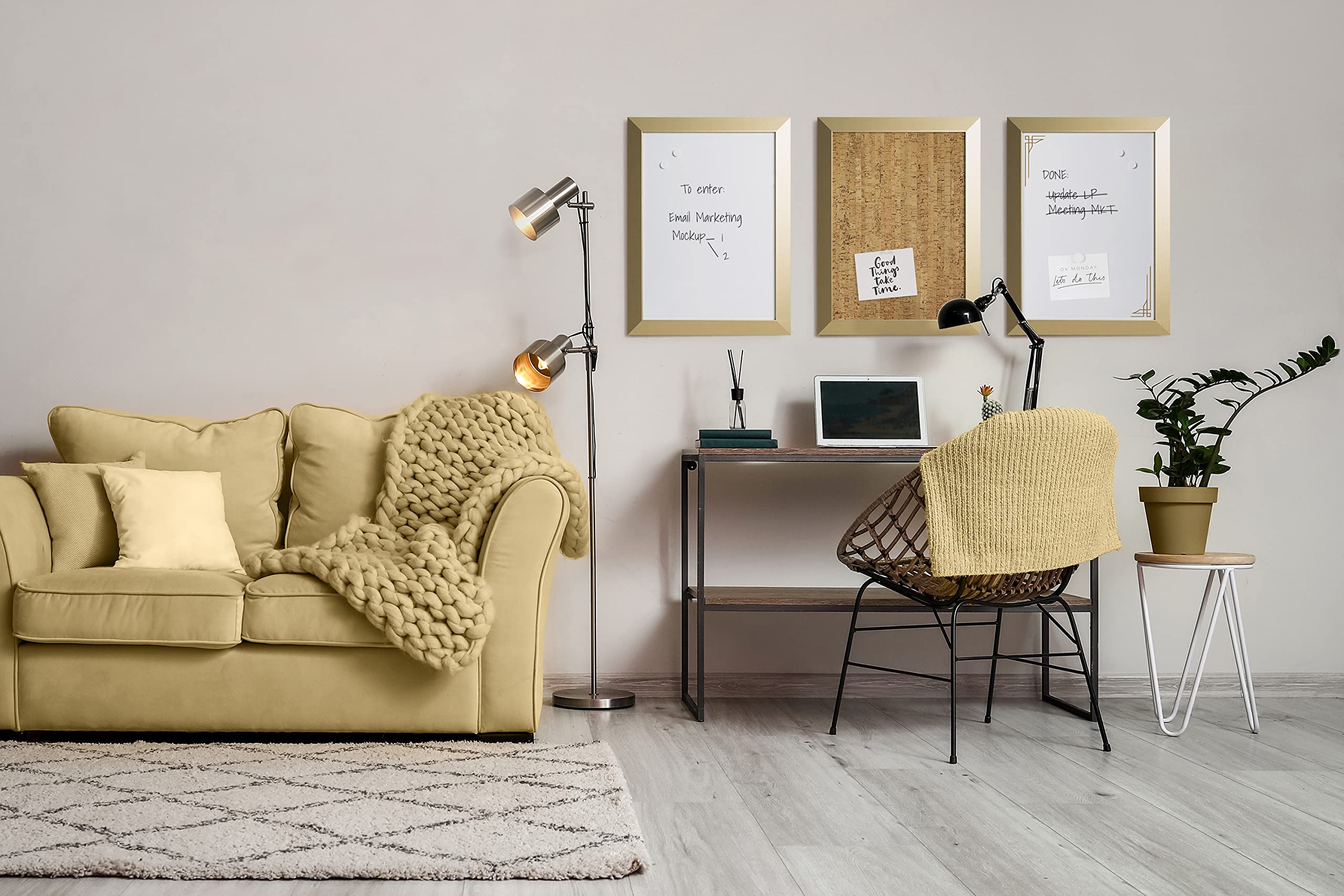 bi-office-kamashi-tableau-blanc-magn-tique-effa-able-60x45cm-cadre-mdf-dor image 8